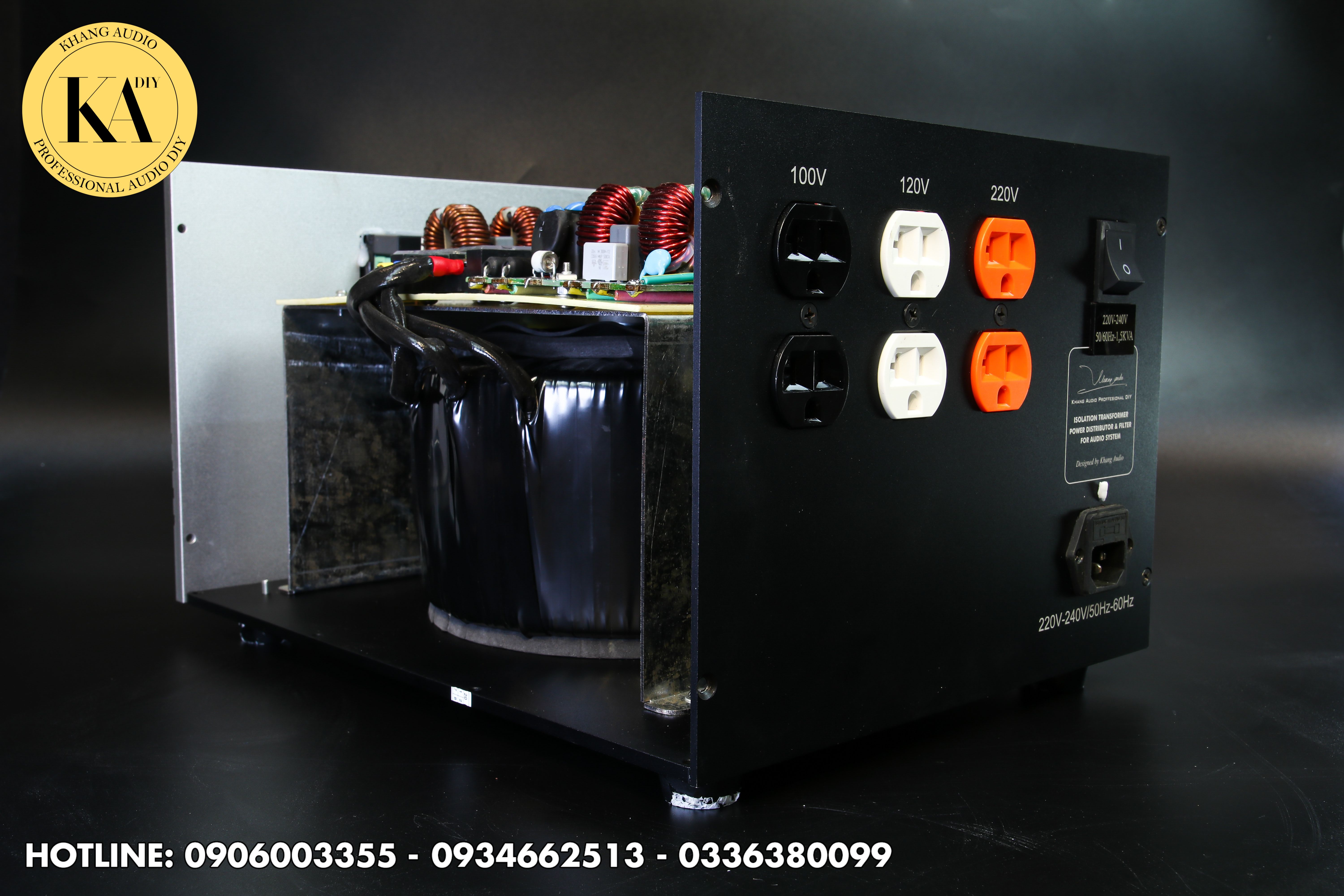 biến áp cách ly xuyến 1,5kva chuyên dụng cho audio