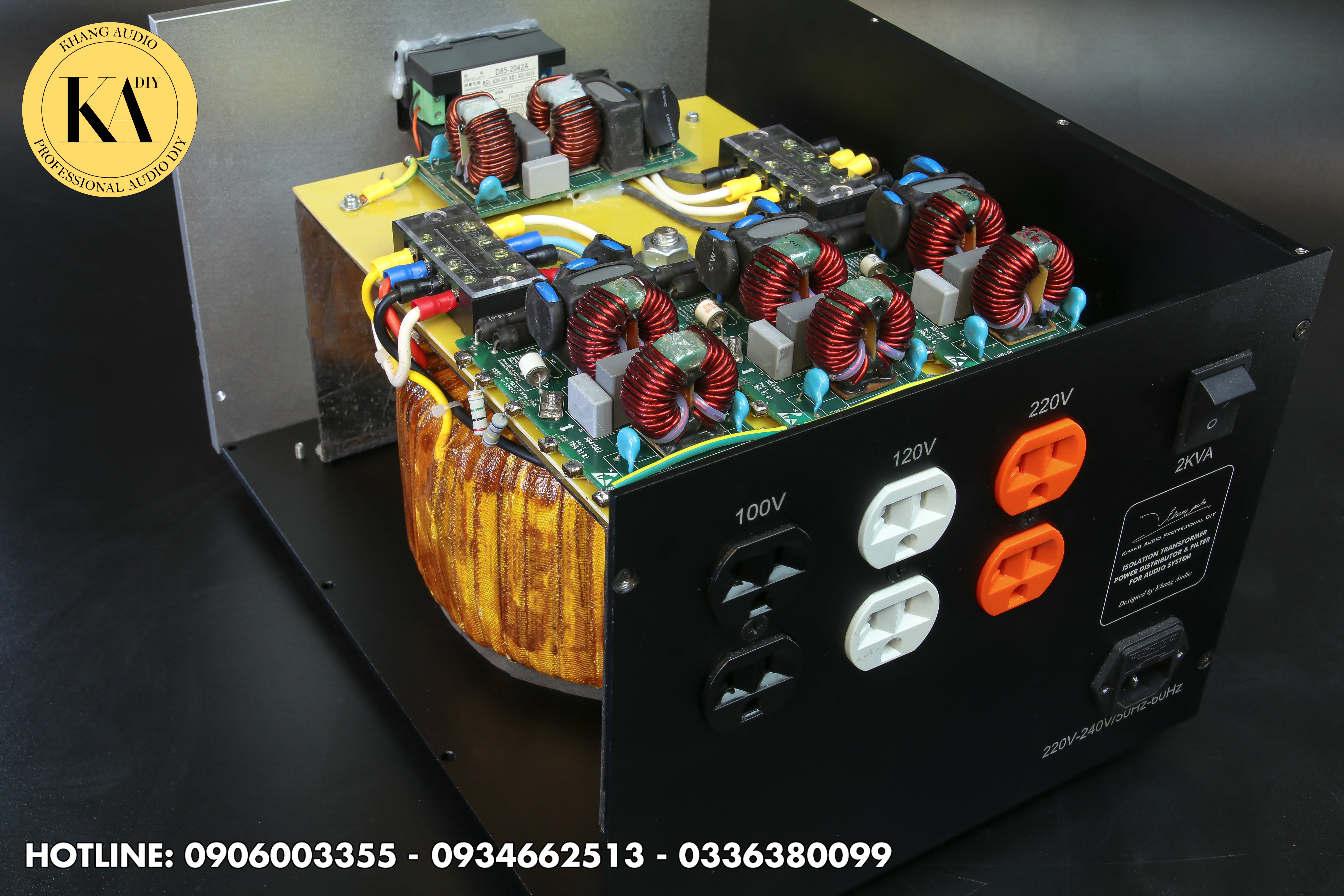 biến áp cách ly xuyến 2 kva chuyên dụng cho audio