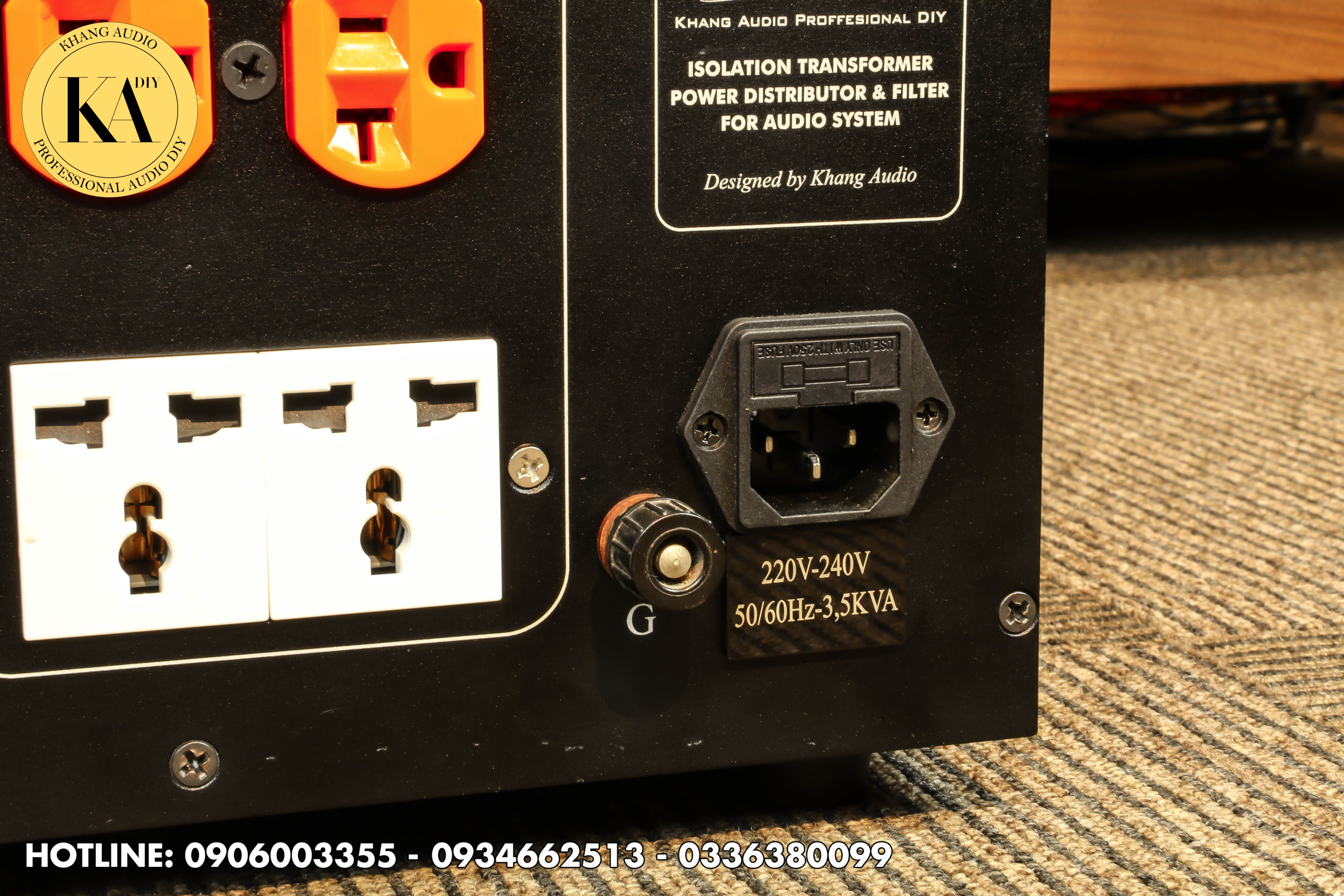 chuẩn phích cắm đa dạng cao cấp trong biến áp cách ly 3,5kva