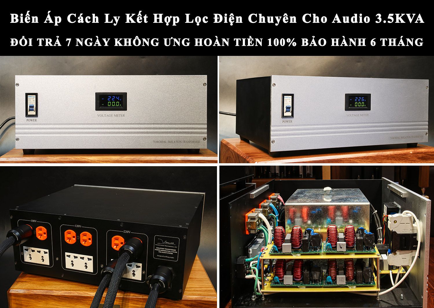 Biến Áp Cách Ly Xuyến MVN 3.5KVA Canada
