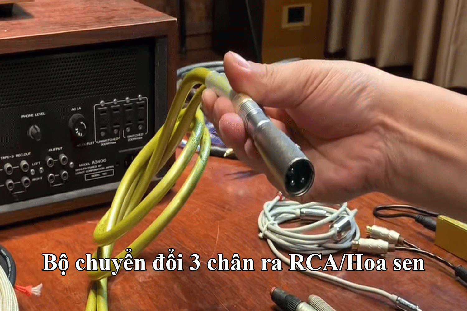 Bộ chuyển đổi 3 chân ra rca