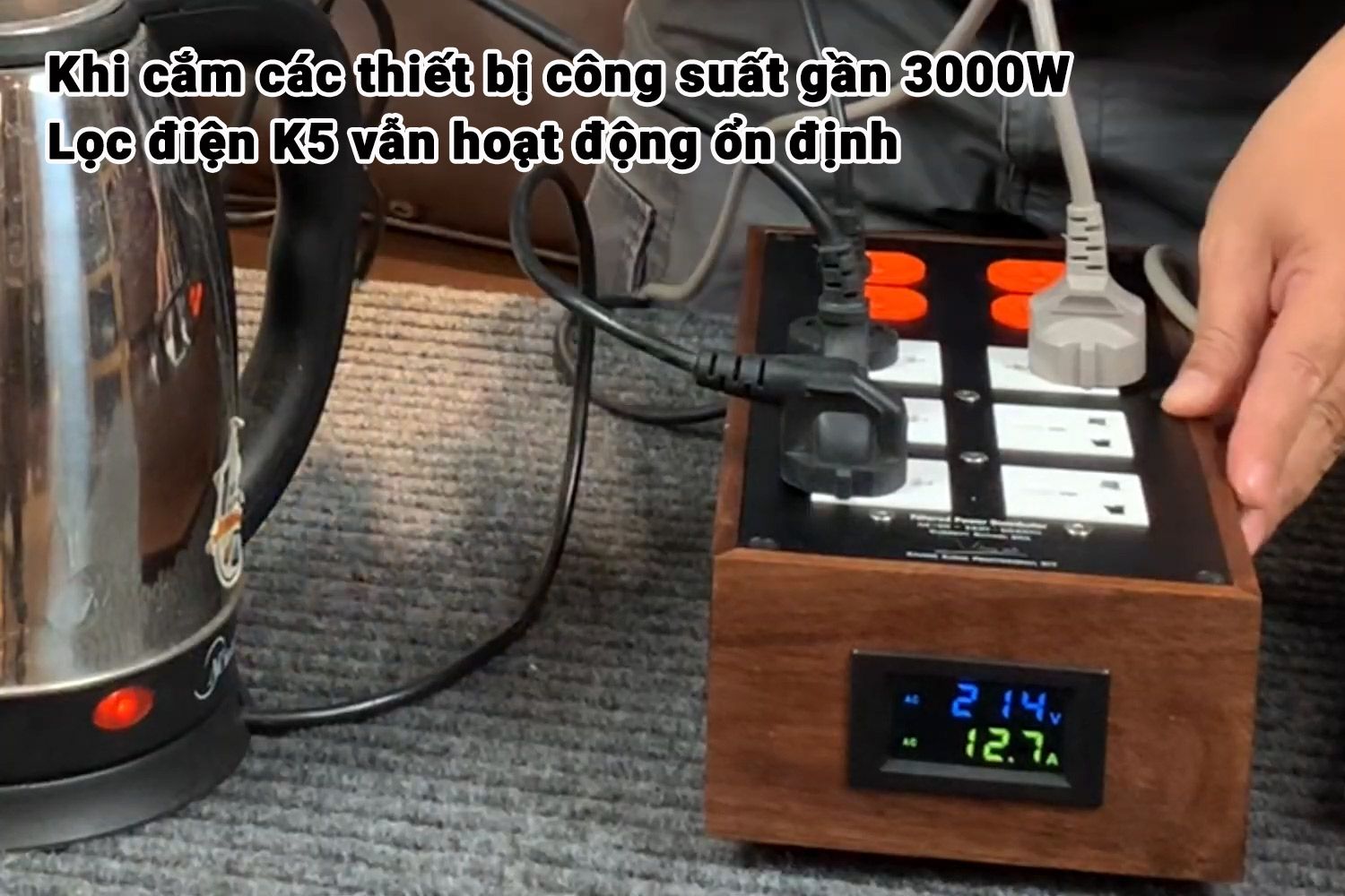 Full Thí Nghiệm Lọc Nguồn Điện Audio K5 10 Ổ Cắm Khang Audio DIY