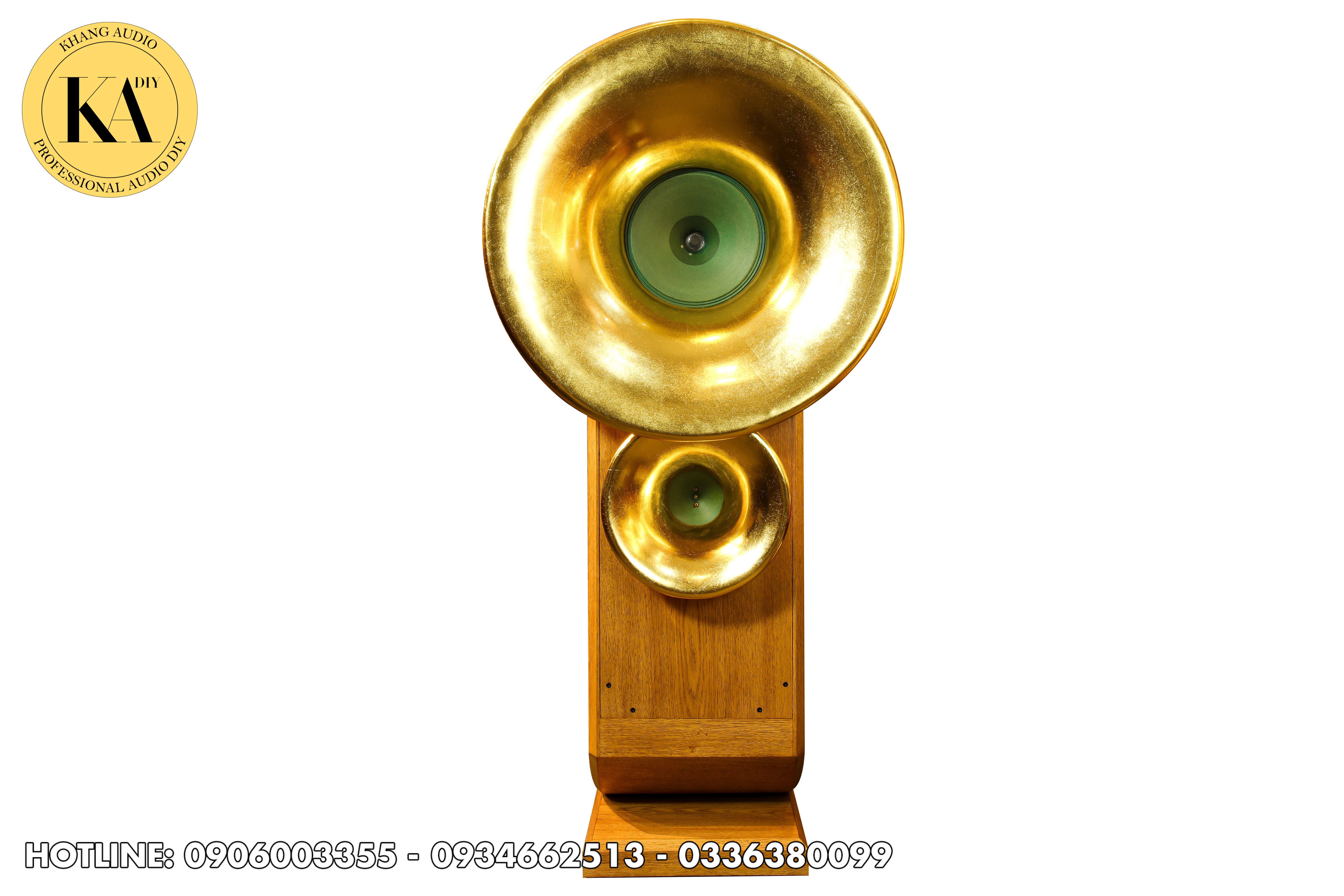 Loa kèn tre sử dụng loa saba green cone