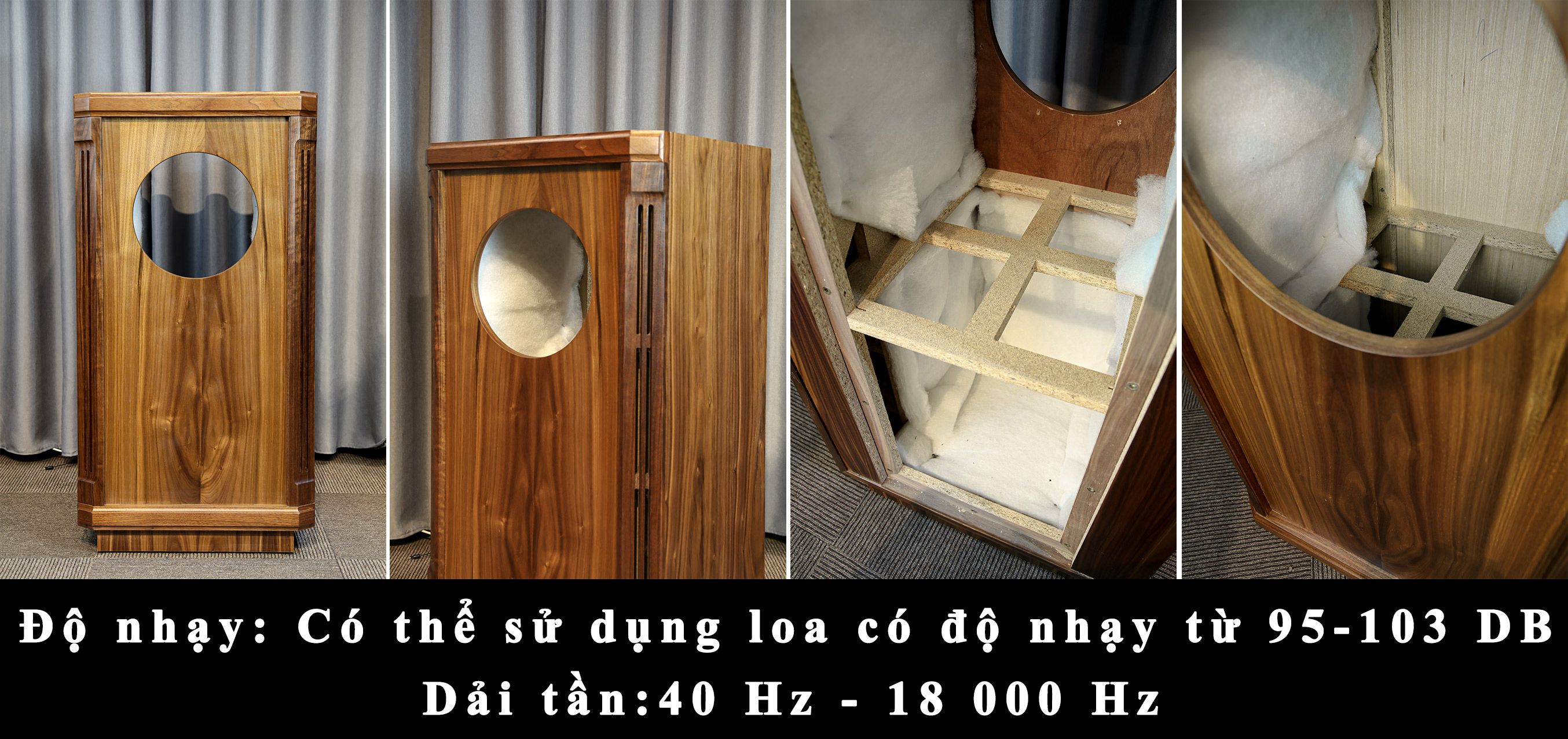 Độ nhạy, Dải tần Thùng Loa Onken