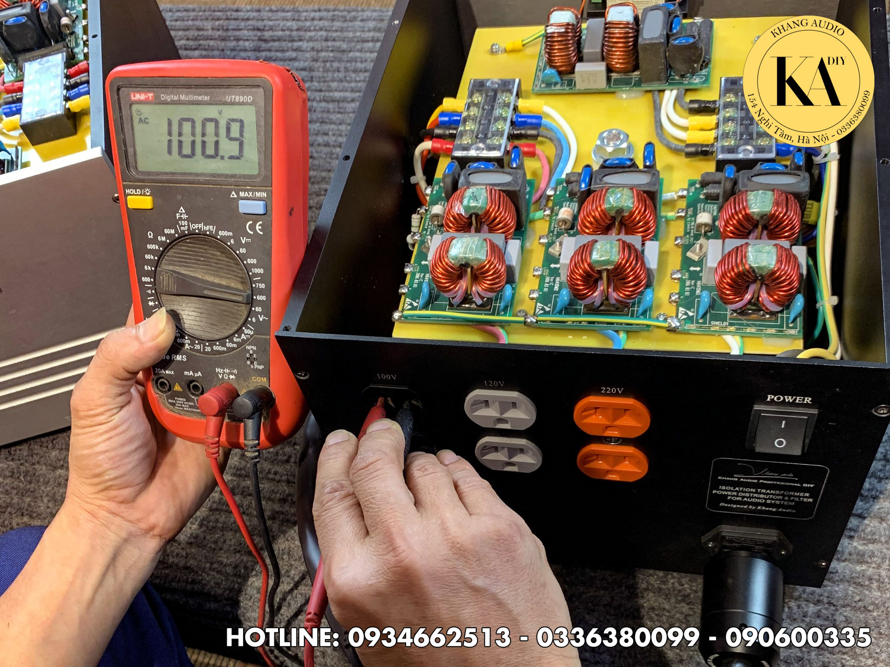 Biến áp cách ly xuyến 1,5KVA Khang Audio 