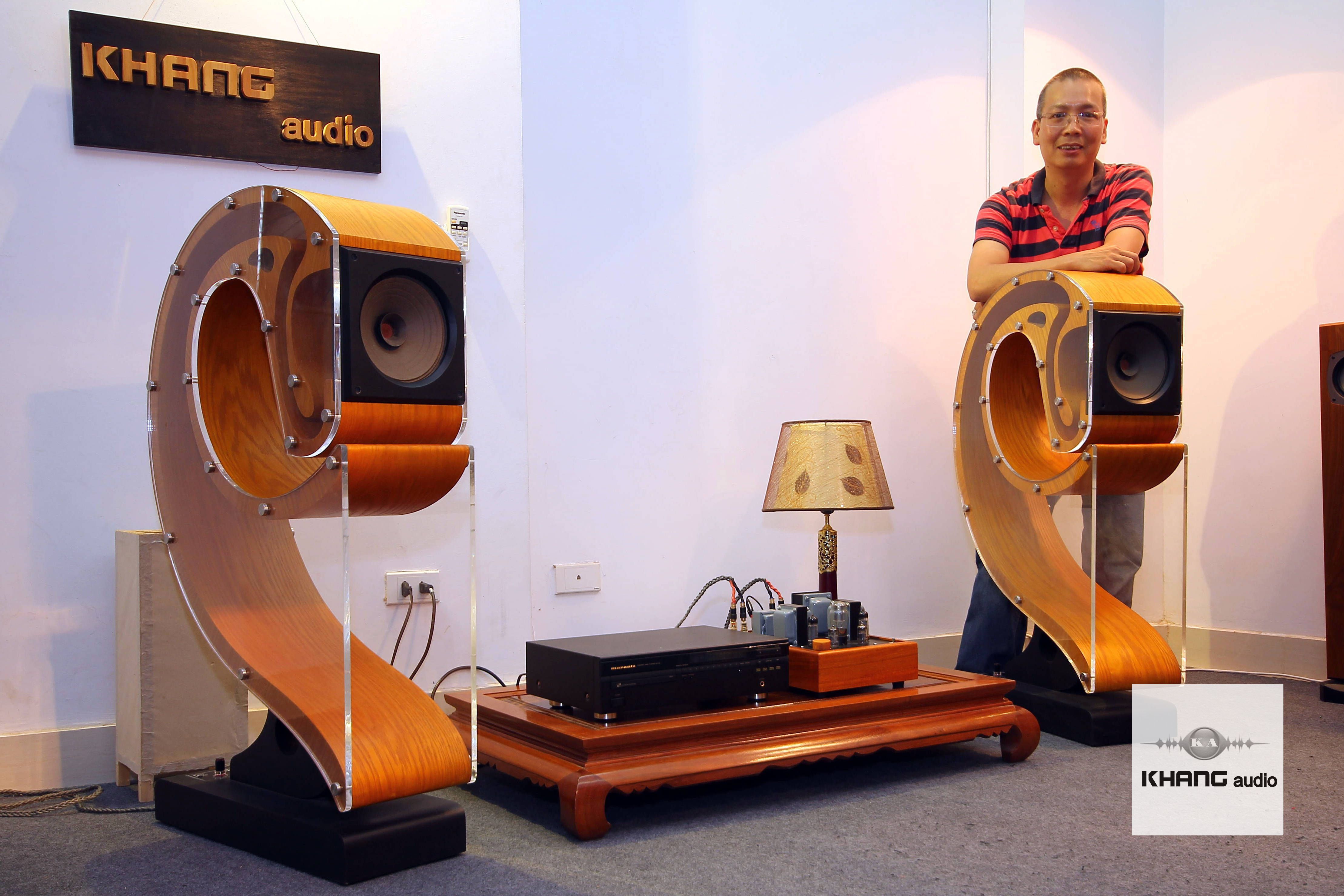 loa toàn dải kèn mica do khang audio thực hiện