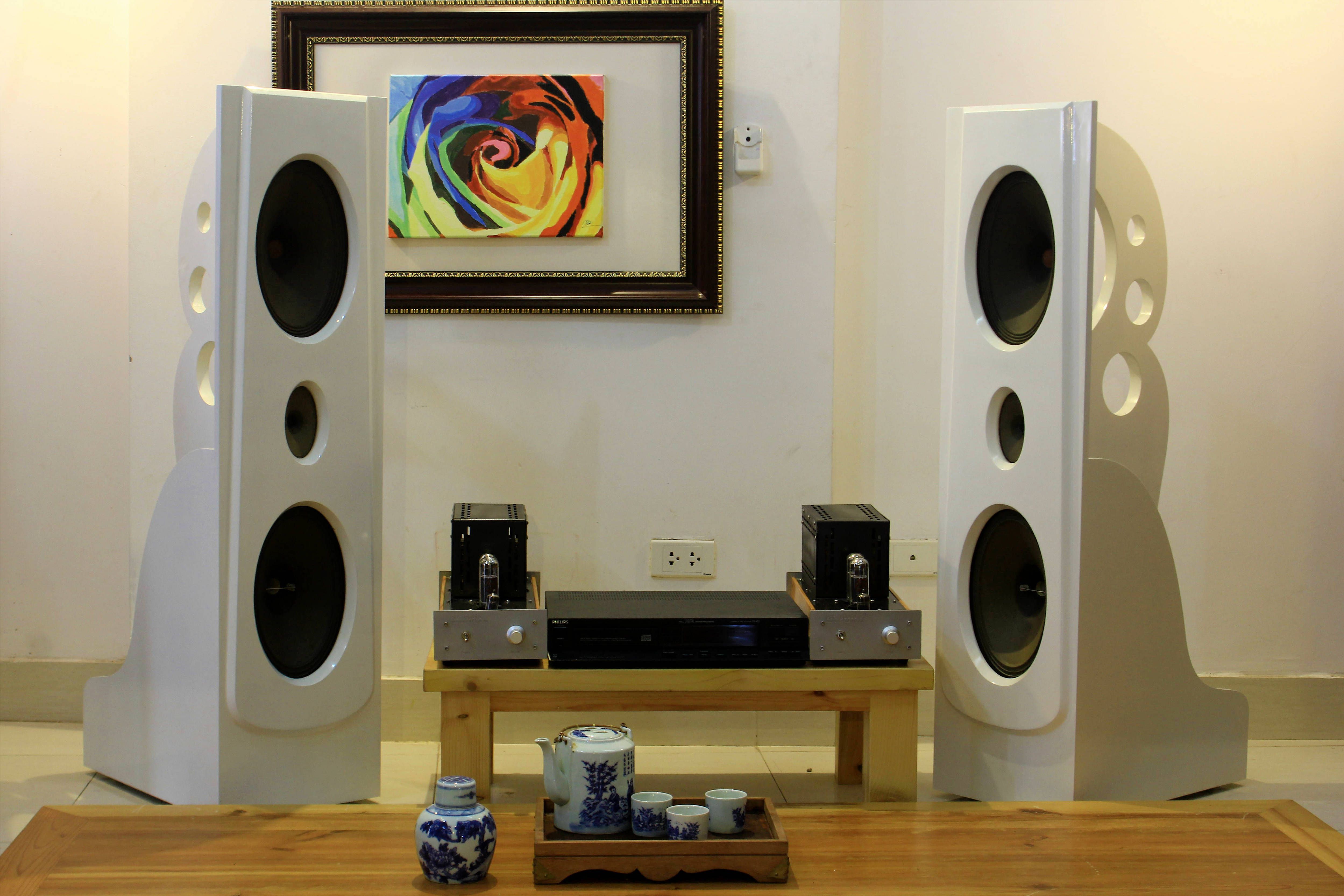 loa ván hở 3 đường tiếng Grundig