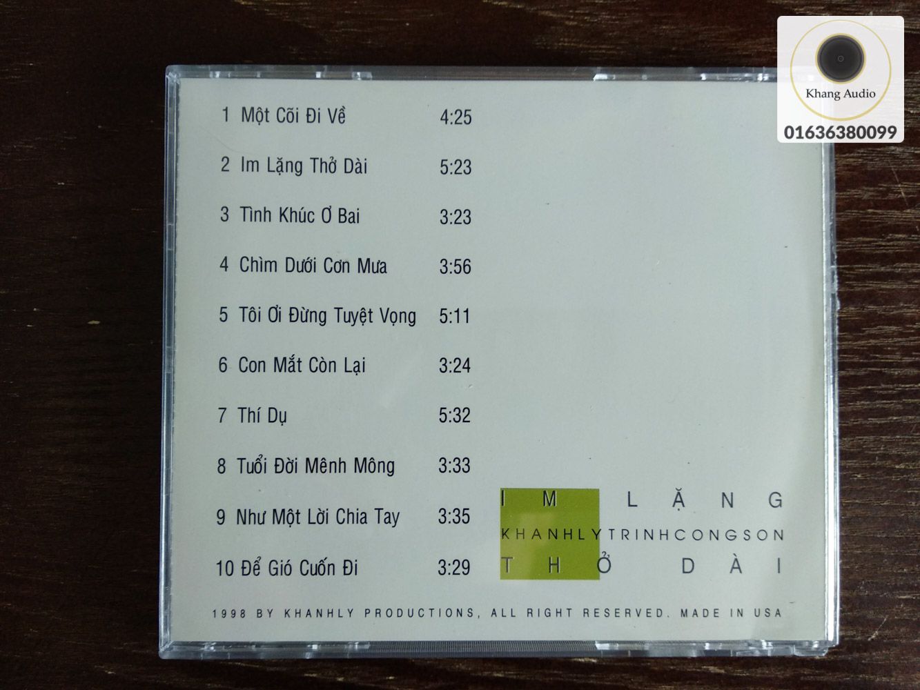 Im Lặng Thở Dài - Khánh Ly Khang Audio 0336380099