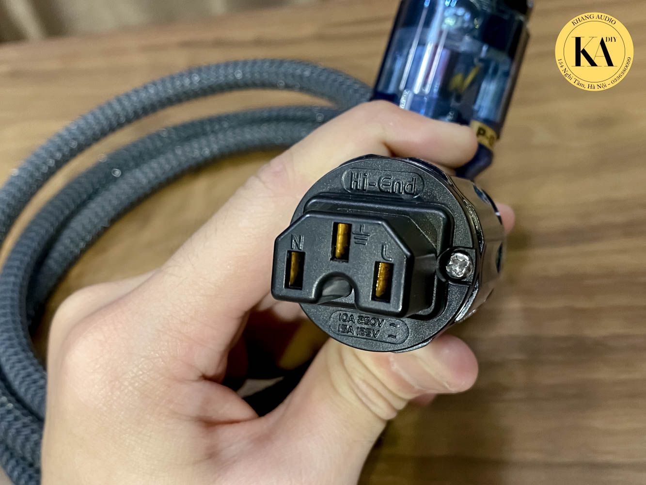 Dây Nguồn Đức 6 Lõi Giắc Nhật Xanh
