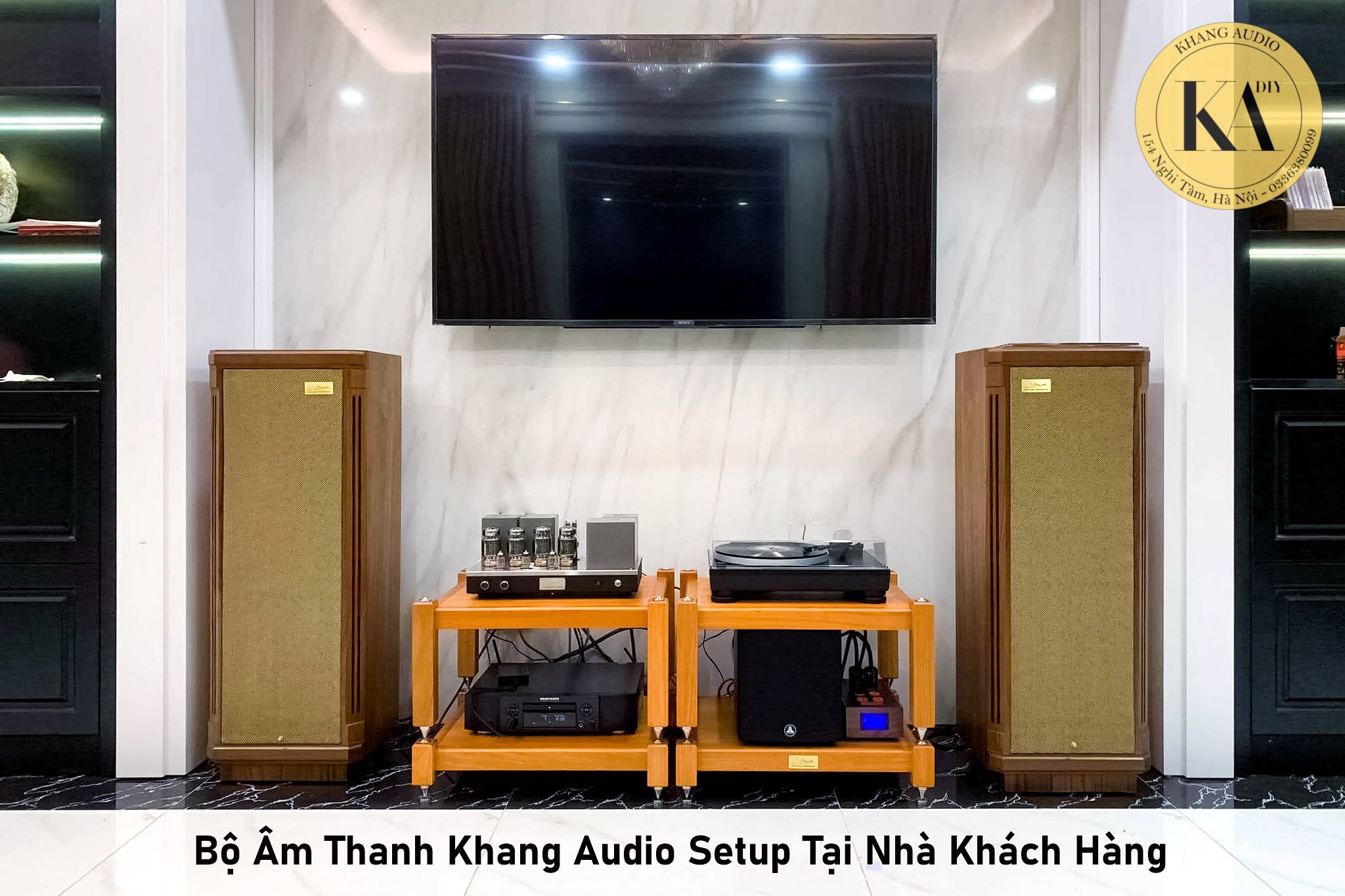 6 Giải Pháp Với Kệ Audio Gỗ Gõ Đỏ Chân Đinh Chống Rung Khang Audio 0336380099