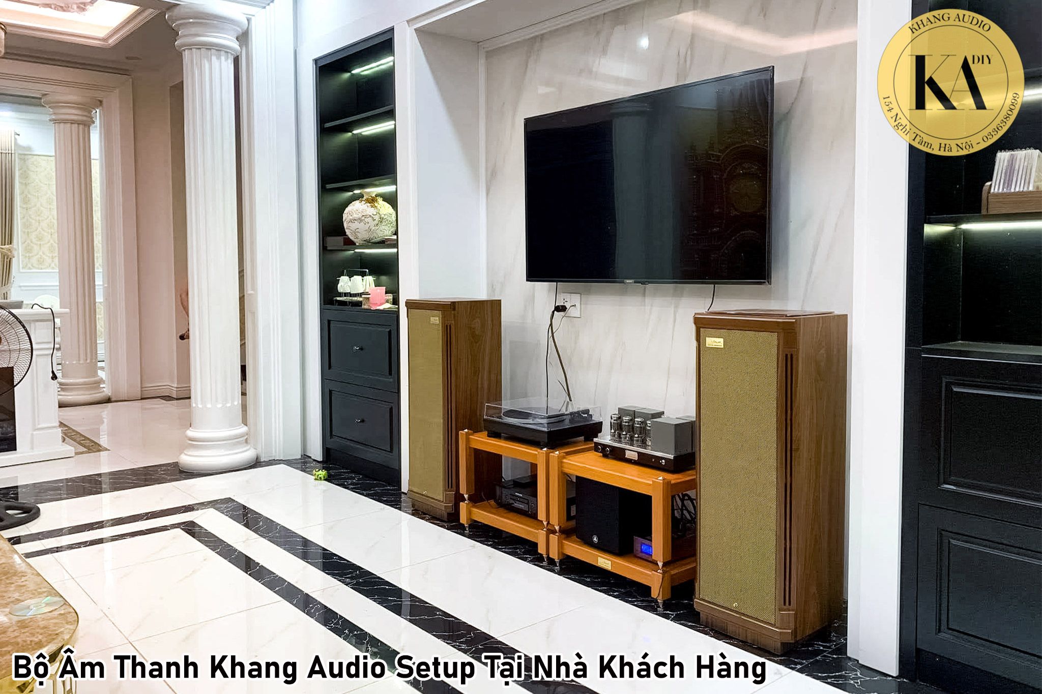 6 Giải Pháp Với Kệ Audio Gỗ Gõ Đỏ Chân Đinh Chống Rung Khang Audio 0336380099