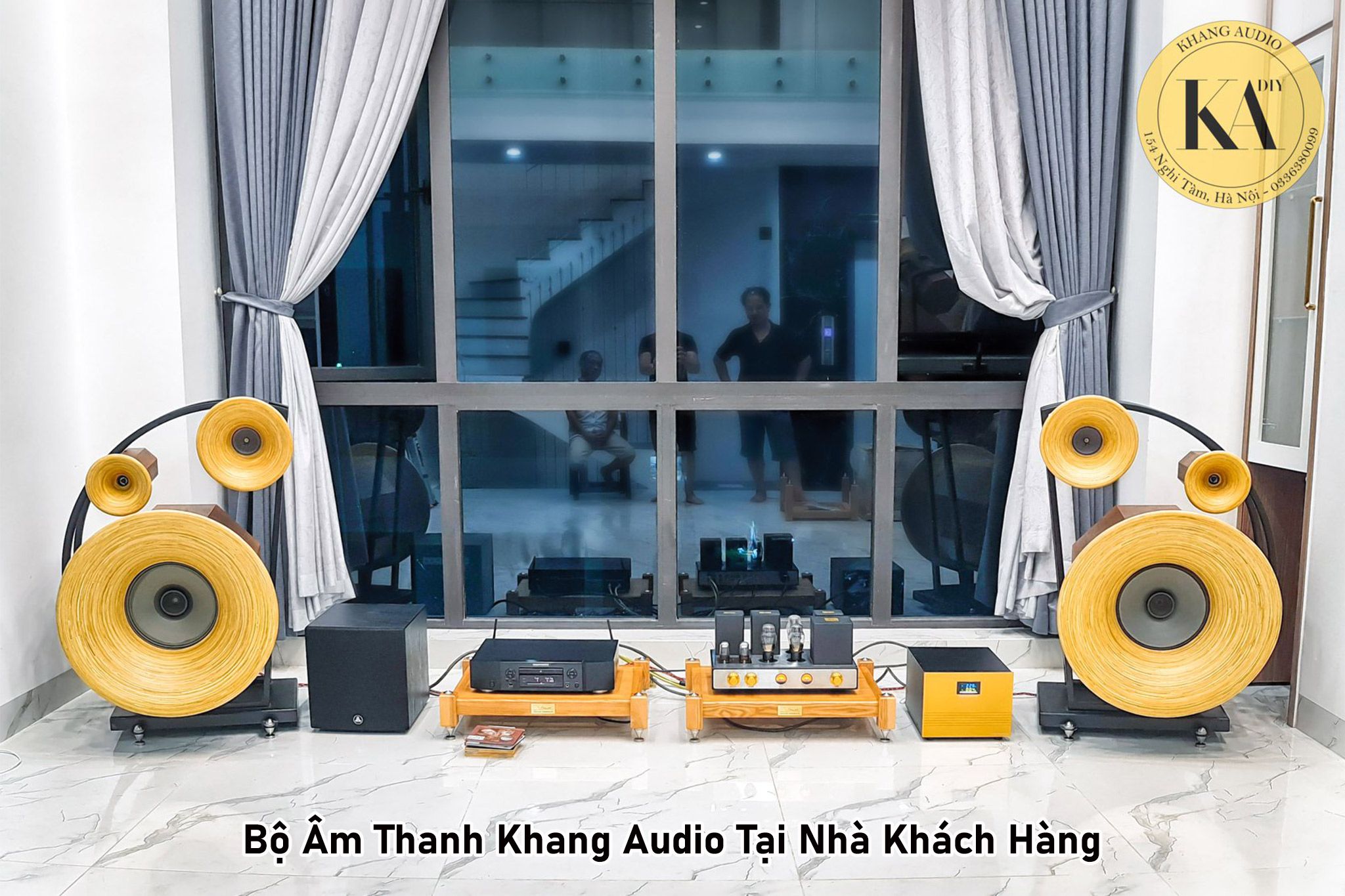 6 Giải Pháp Với Kệ Audio Gỗ Gõ Đỏ Chân Đinh Chống Rung Khang Audio 0336380099