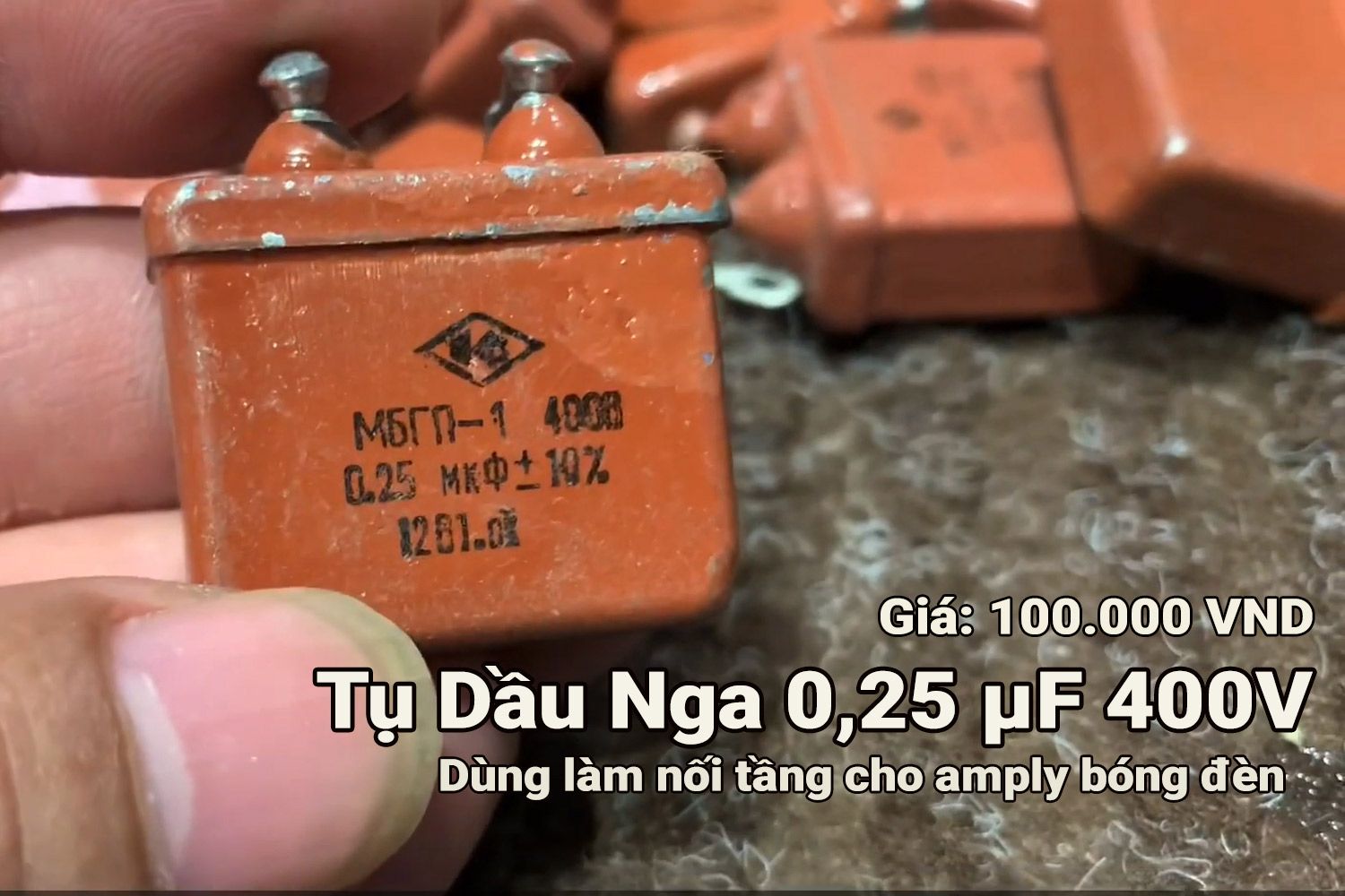 Tụ dầu Nga 0,25 μF 400V