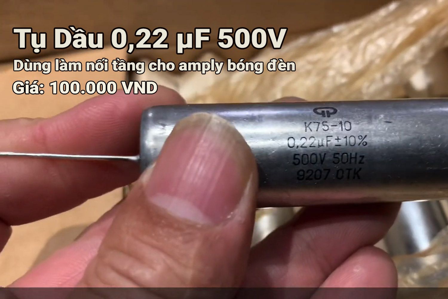 TỤ DẦU 0,22 μF 500V