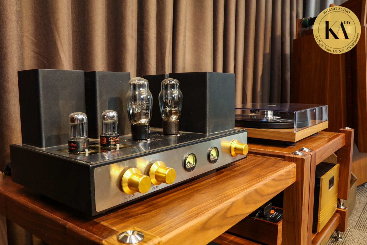 Amply đèn 6B4G dòng bóng đốt trực tiếp 3 cực mạch SE Khang Audio 0336380099