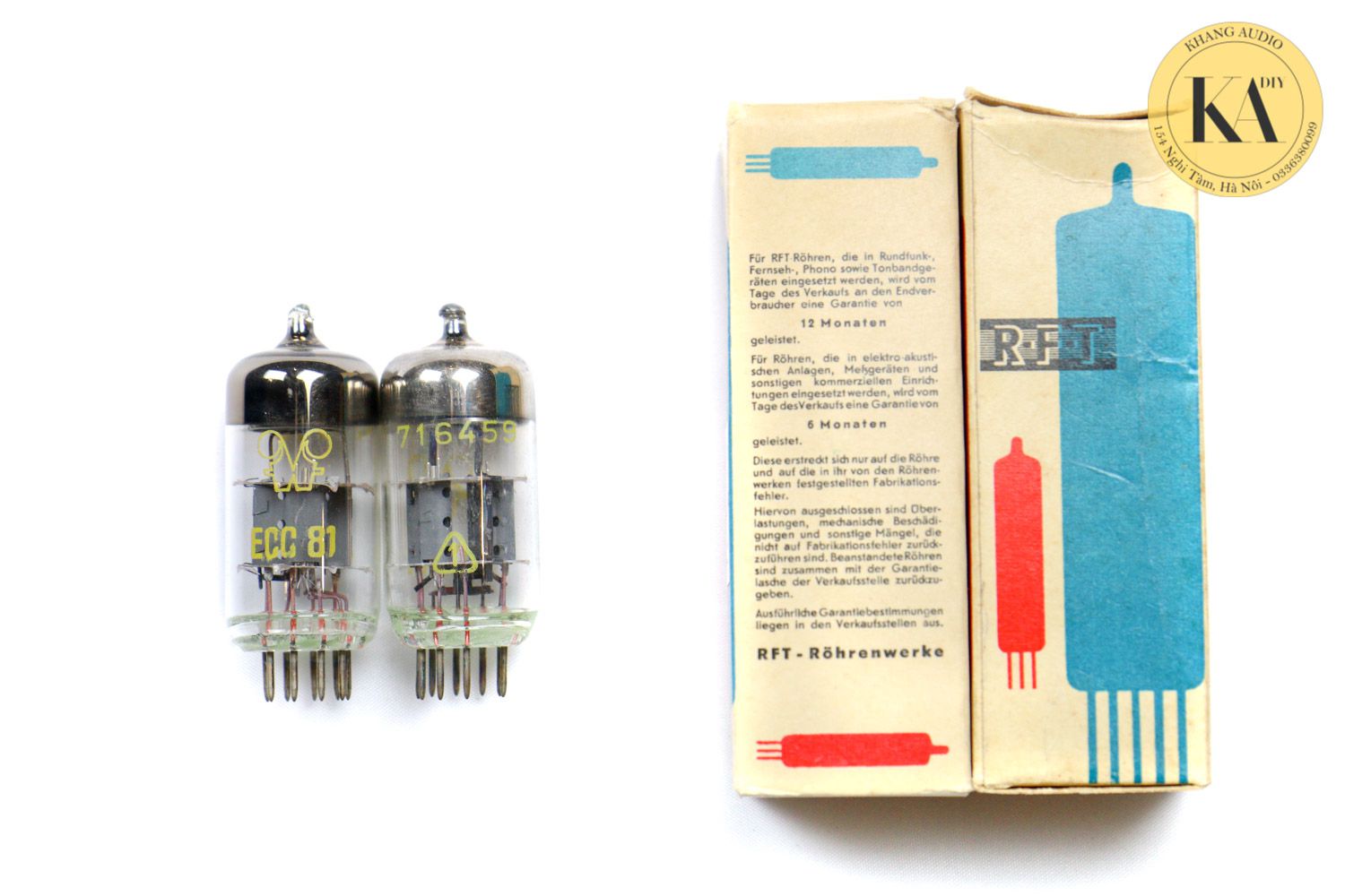 1 Đôi Bóng ECC81 RFT Siemens Khang Audio 0336380099
