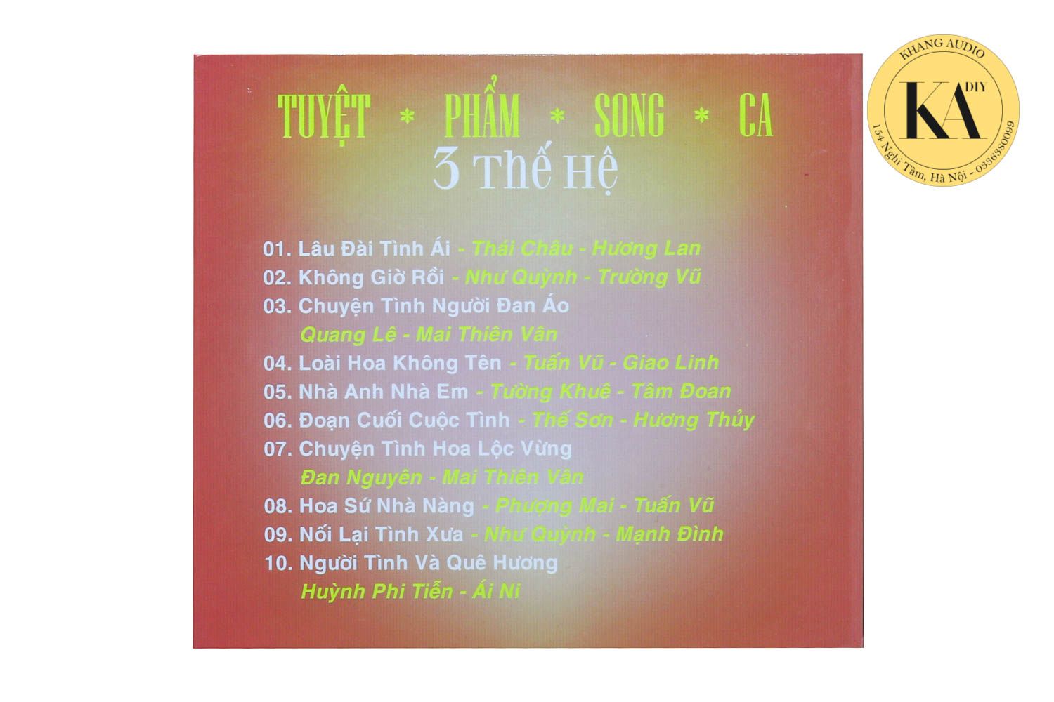 Tuyệt Phẩm Song Ca 3 Thế Hệ Vol.2