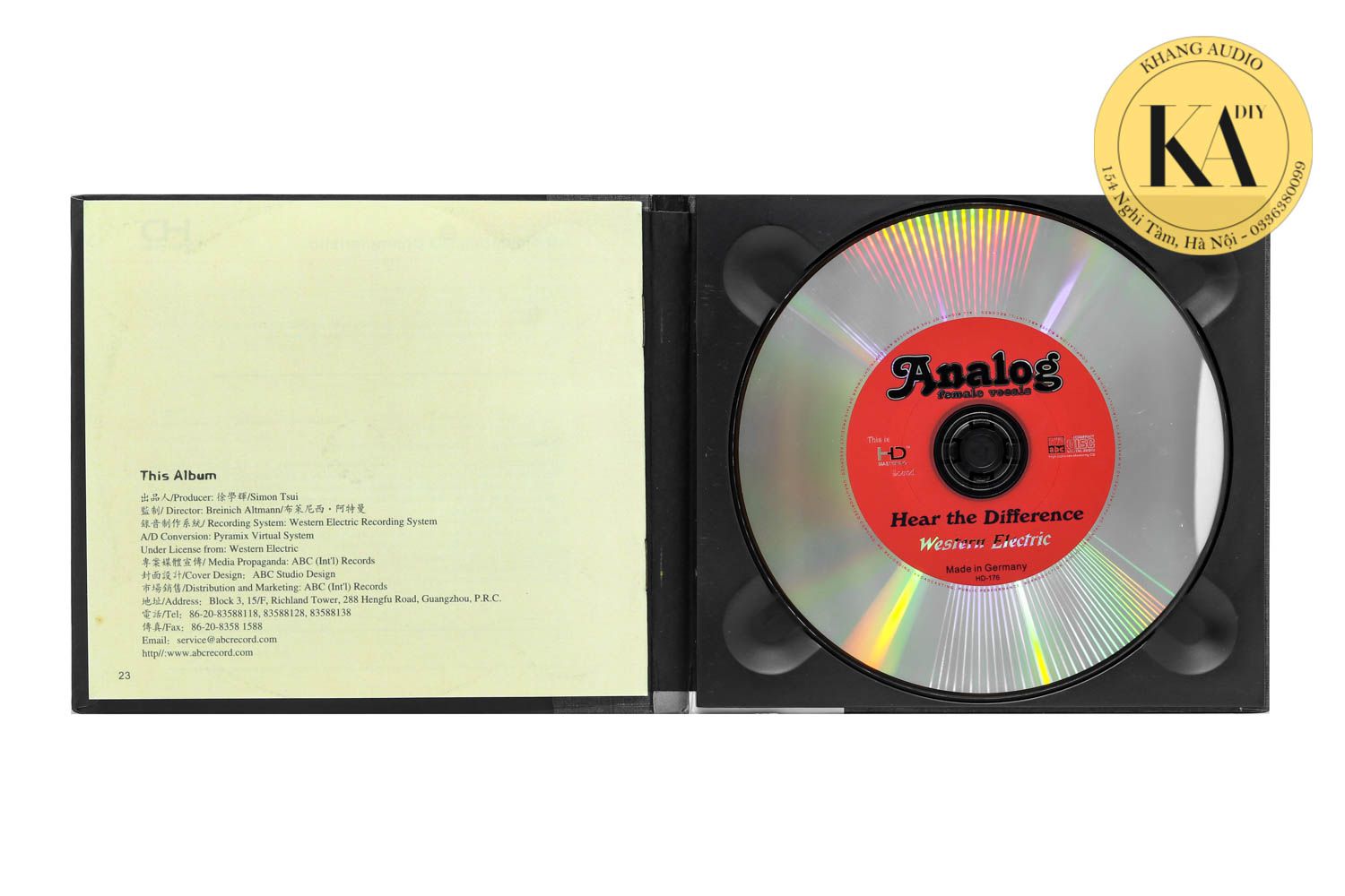 Analog - Female Vocals Khang Audio 0336380099