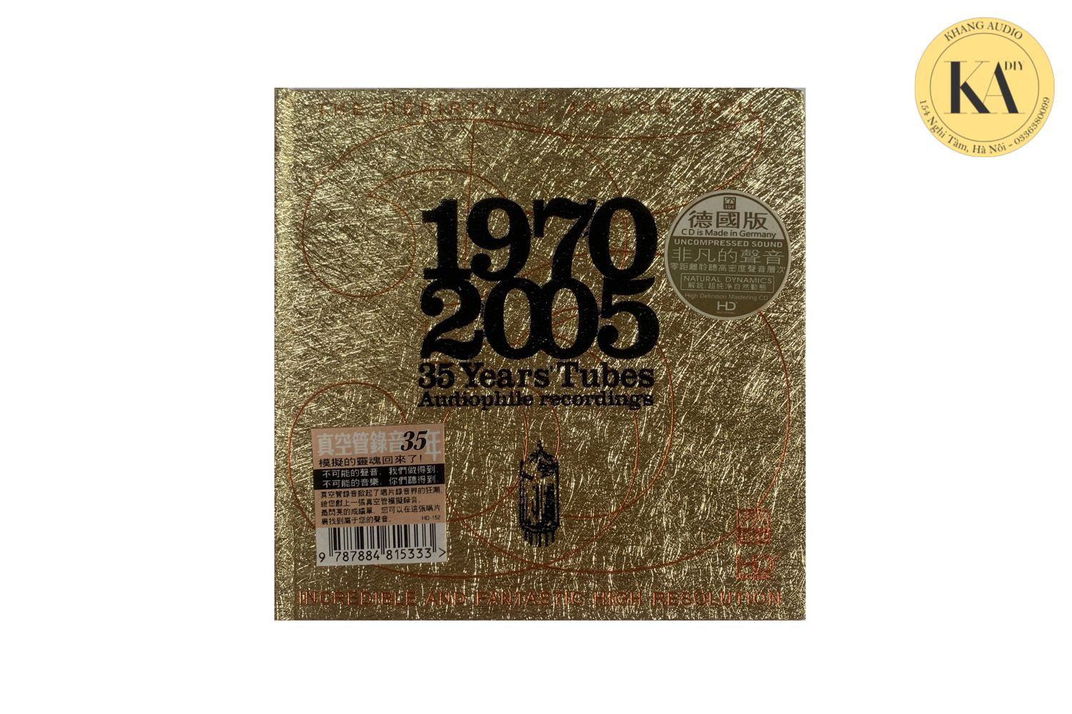 CD đĩa nhạc quốc tế test dàn 35 Years Tubes (1970 - 2005) Audio Recordings Khang Audio 0336380099