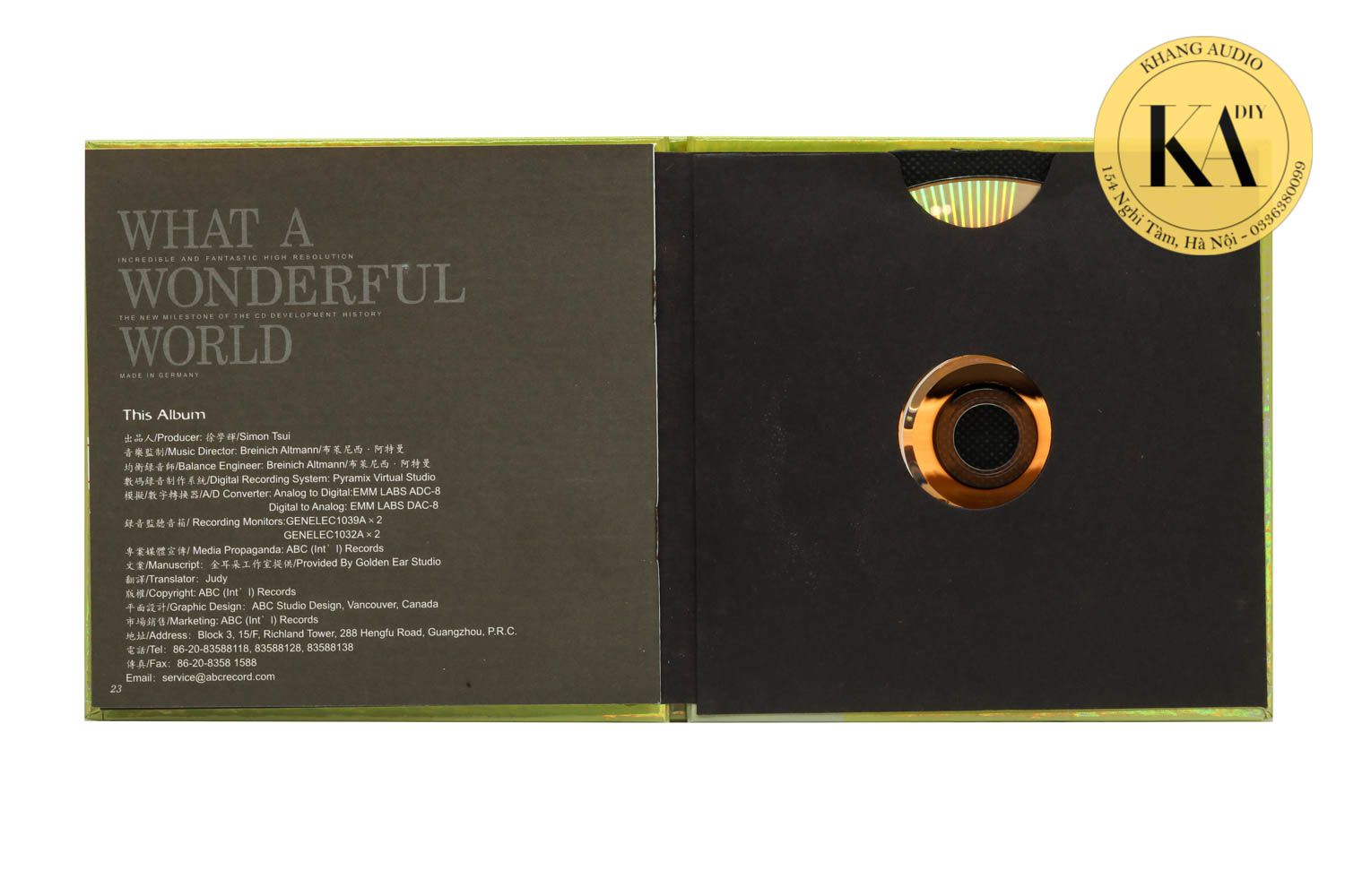 What A Wondenful World - Louis Armstrong Khang Audio 0336380099