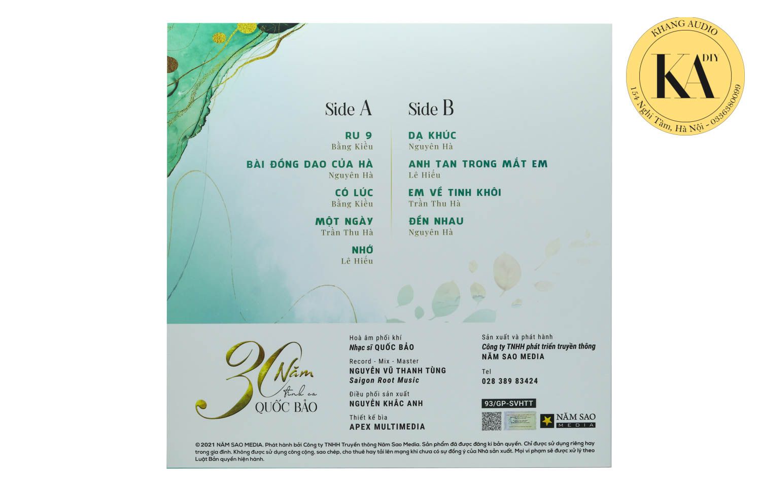 30 Năm Tình Ca Quốc Bảo - Nhiều Ca Sĩ Khang Audio 0336380099