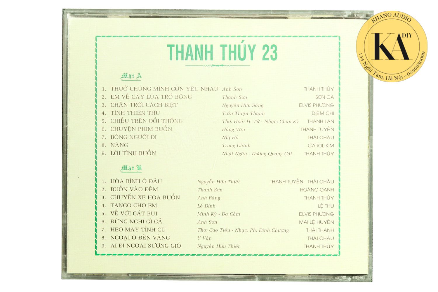 Thanh Thúy 23 Khang Audio 0336380099