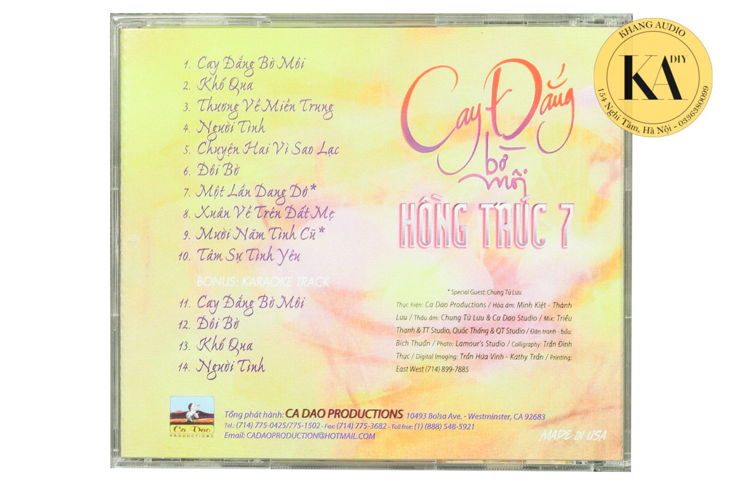 Cay Đắng Bờ Môi - Hồng Trúc 7 Khang Audio 0336380099