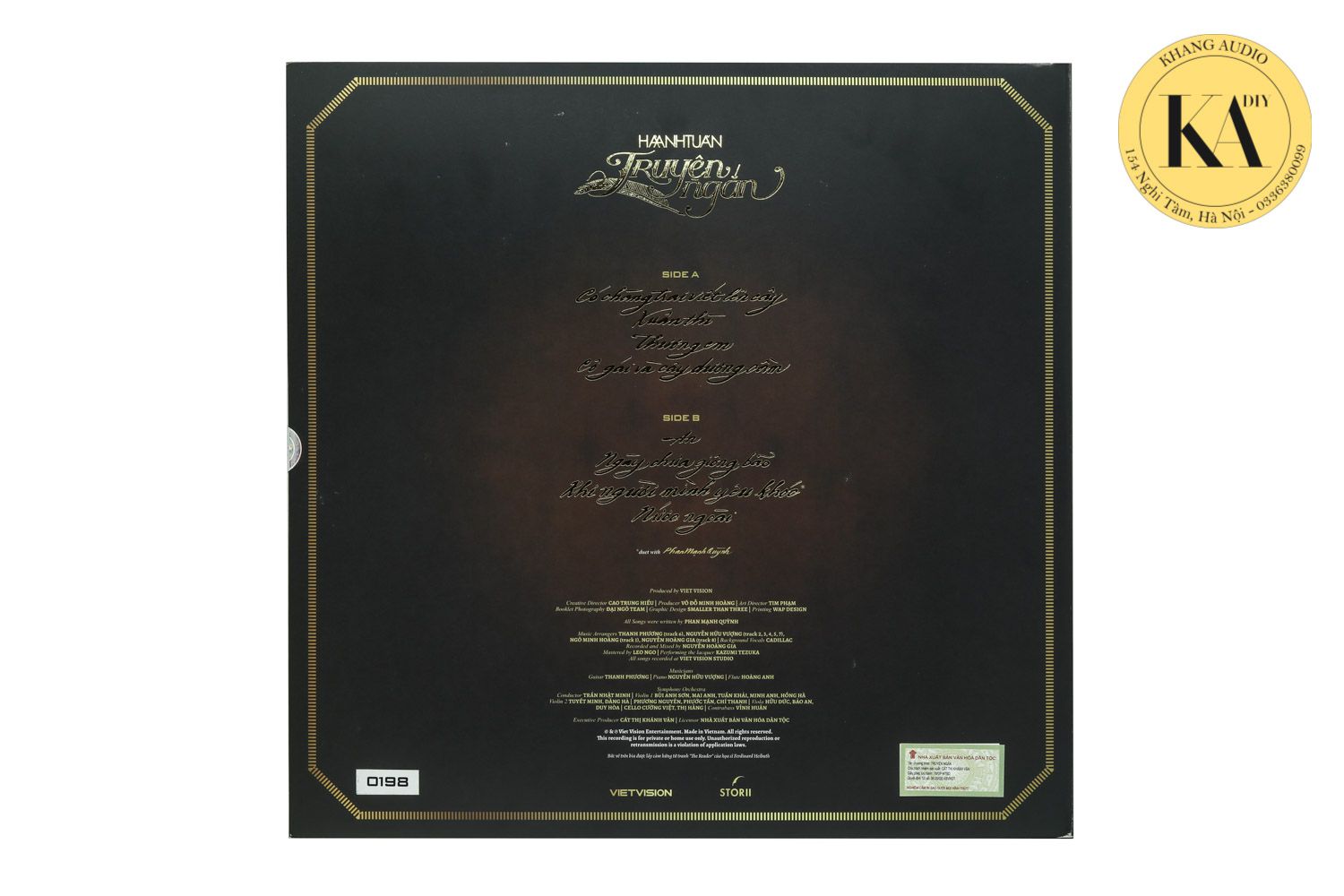 LP Truyện Ngắn - Hà Anh Tuấn Khang Audio 0336380099