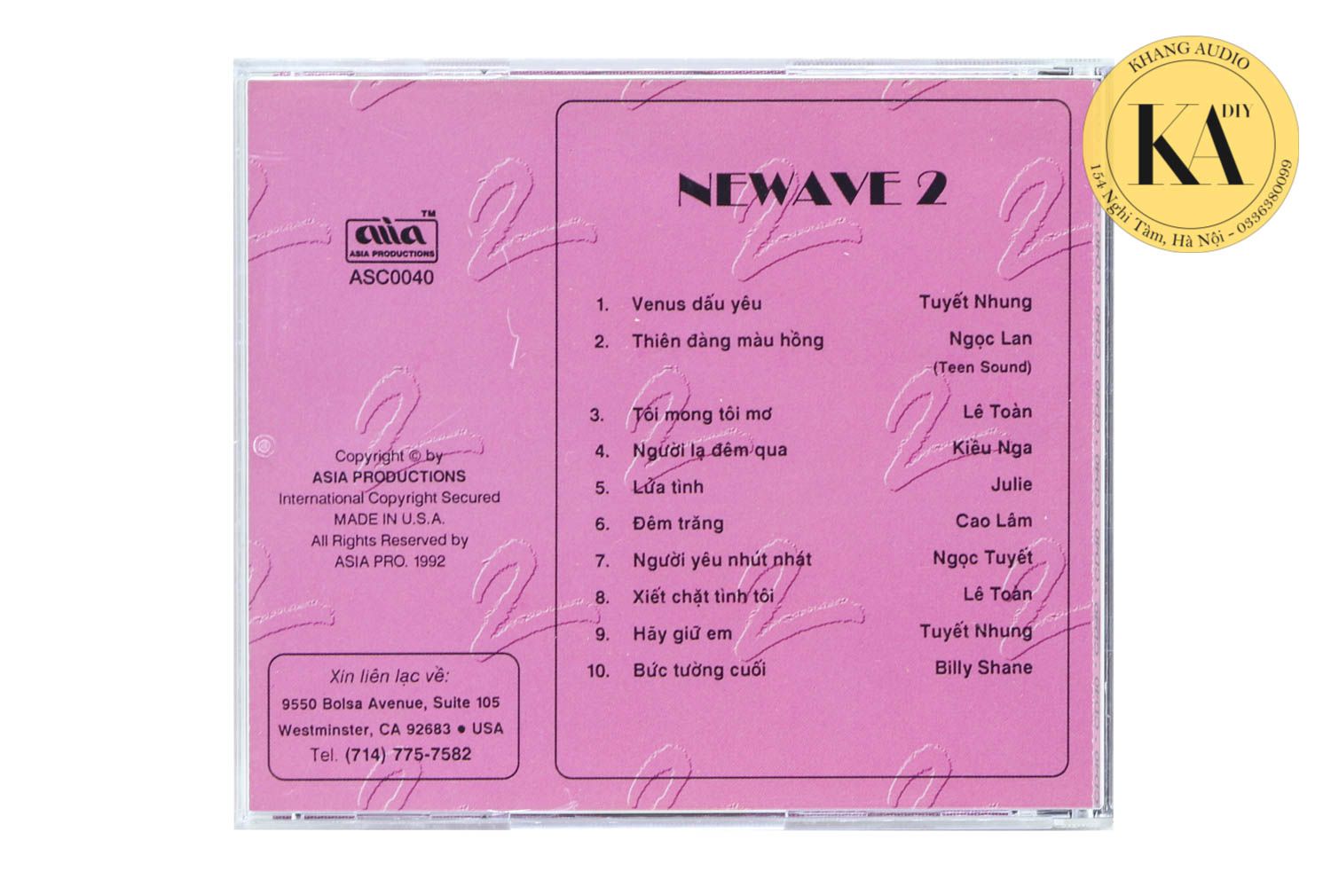 Newave 2 - Nhiều Ca Sĩ Khang Audio 0336380099