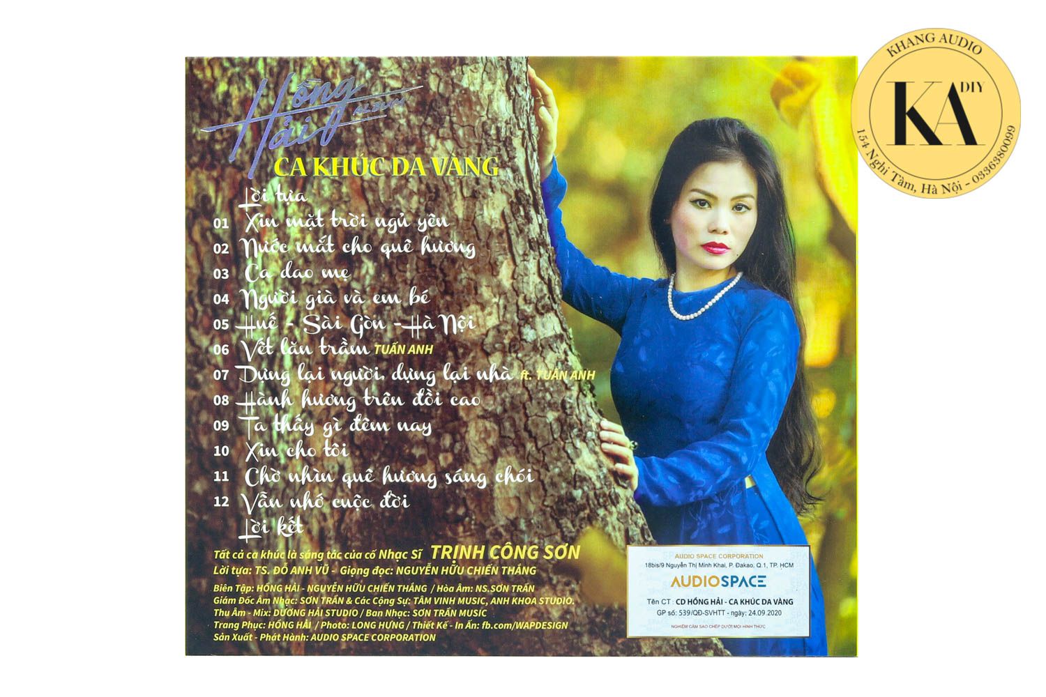 Ca Khúc Da Vàng - Hồng Hải Khang Audio 0336380099