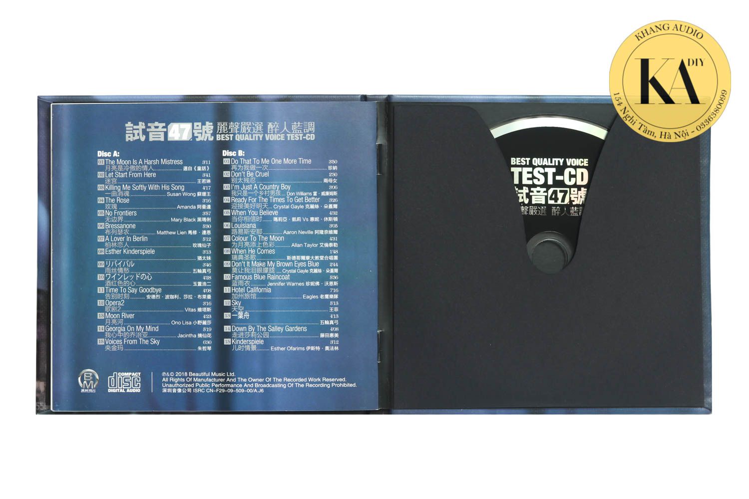 Test CD No.47 Khang Audio 0336380099