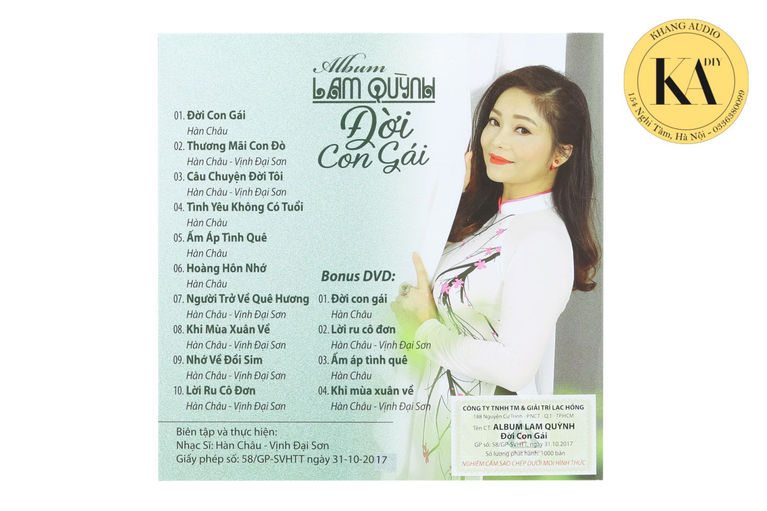 Đời Con Gái - Lam Quỳnh Khang Audio 0336380099