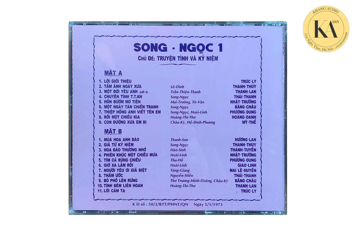 Song Ngọc 1 - Chủ Đề Truyện Tình Và Kỷ Niệm Khang Audio 0336380099