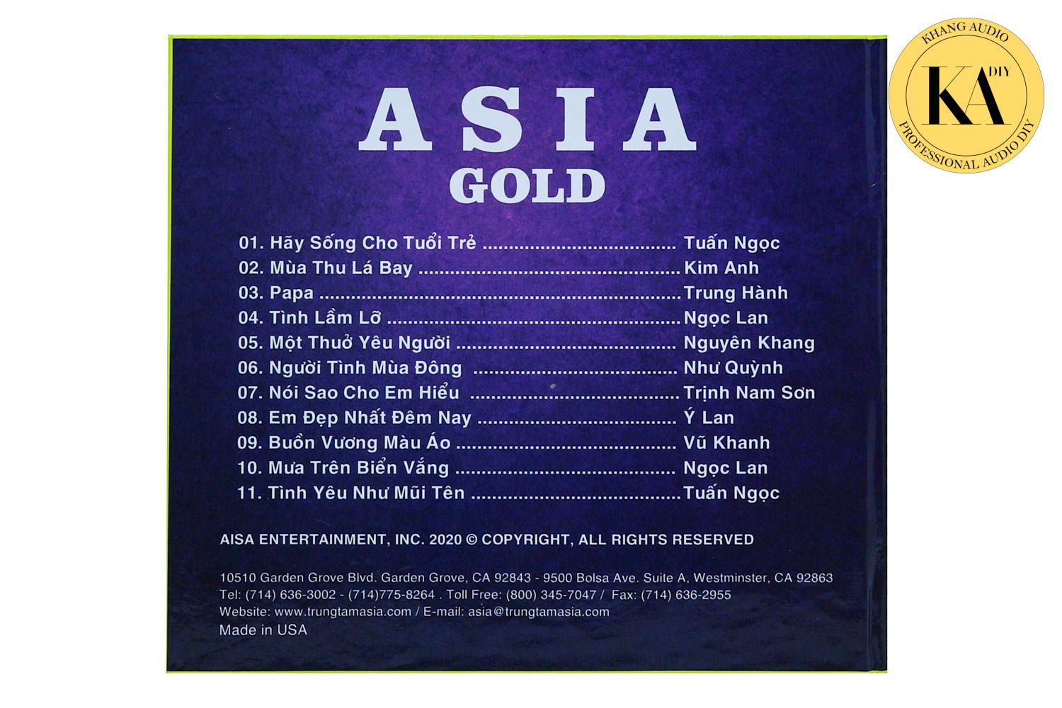 Nhạc Vàng Tuyển Chọn - ASIA GOLD Vol.6