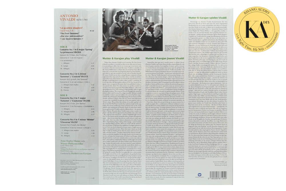 LP Vivaldi - The Four Seasons Khang Audio 0336380099