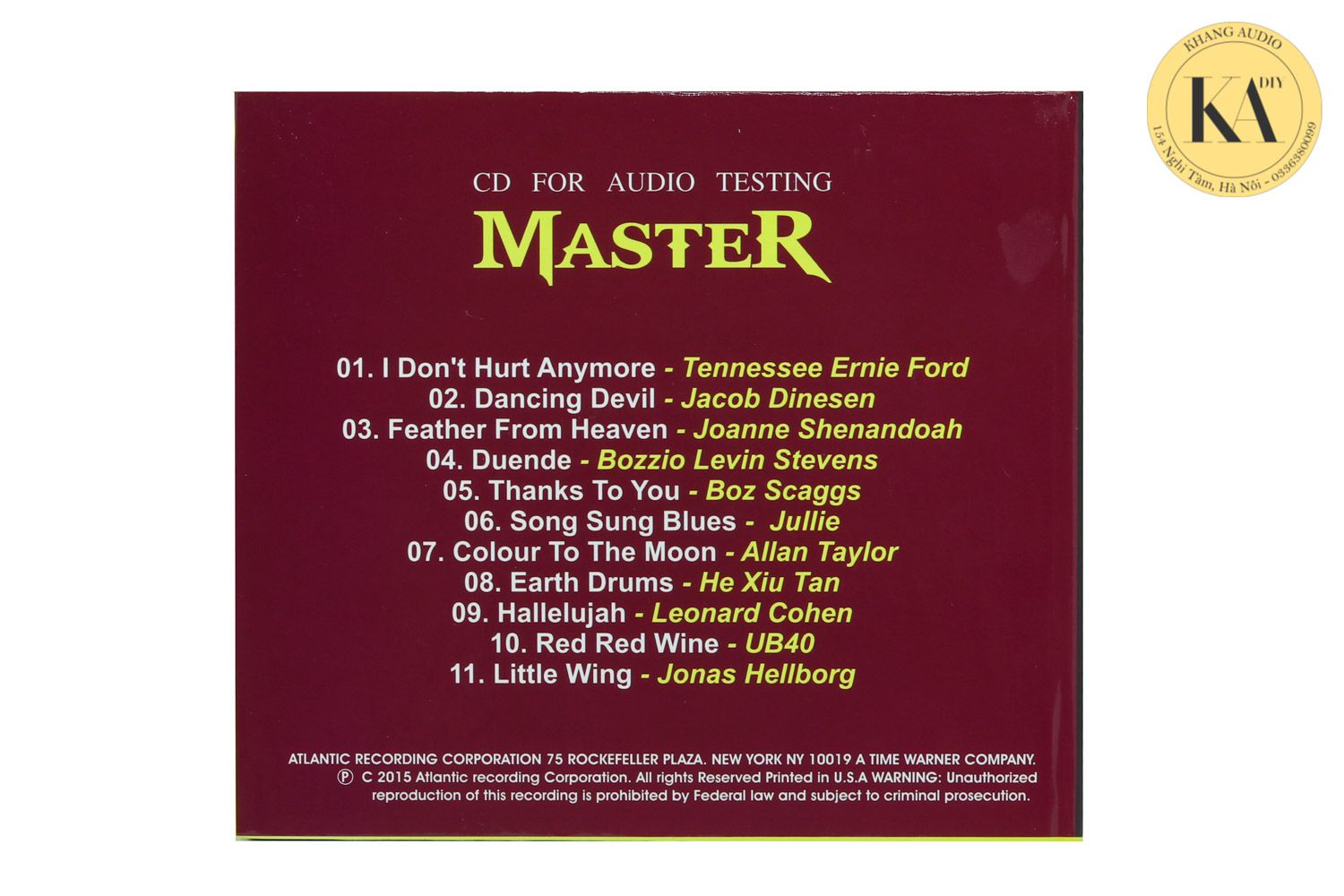 Master Test Vol.2 Khang Audio 0336380099