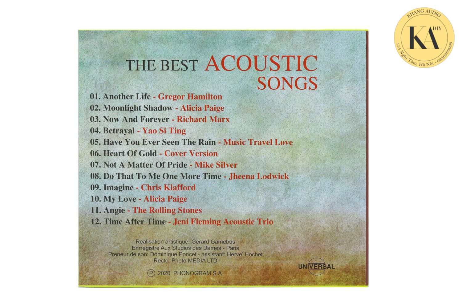 Master Acoustic Vol.2 Khang Audio 0336380099