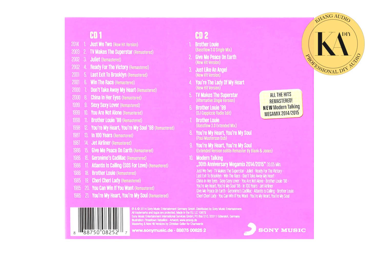 Modern Talking - 30 Khang Audio 0336380099