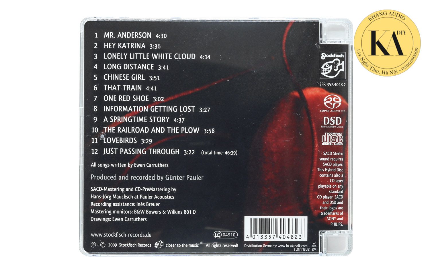 One Red Shoe - Ewen Carruthers  Khang Audio 0336380099