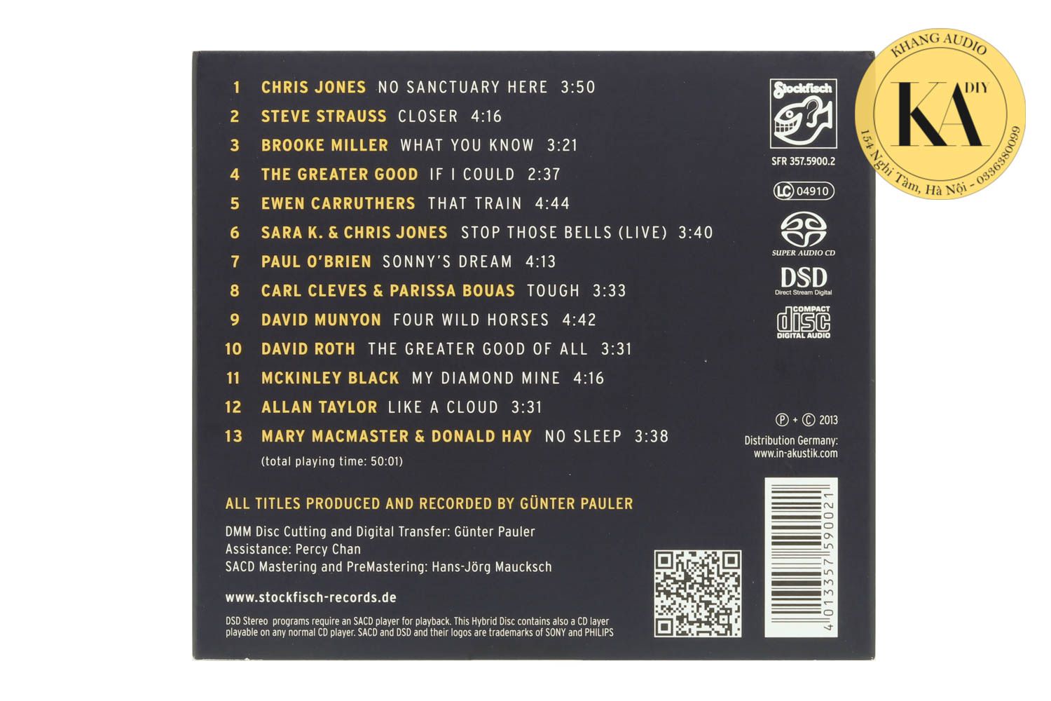 DMM-CD/SACD Vol.1 Khang Audio 0336380099