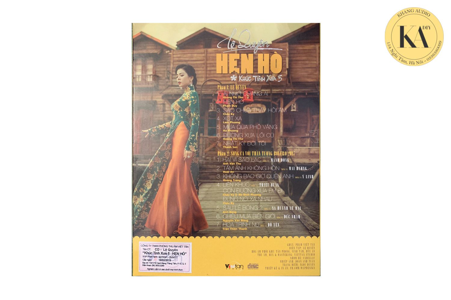 Hẹn Hò - Khúc Tình Xưa 5 - Lệ Quyên Khang Audio 0336380099