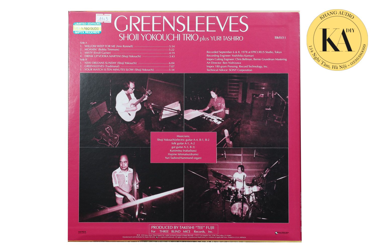 LP Greensleeves Khang Audio 0336380099