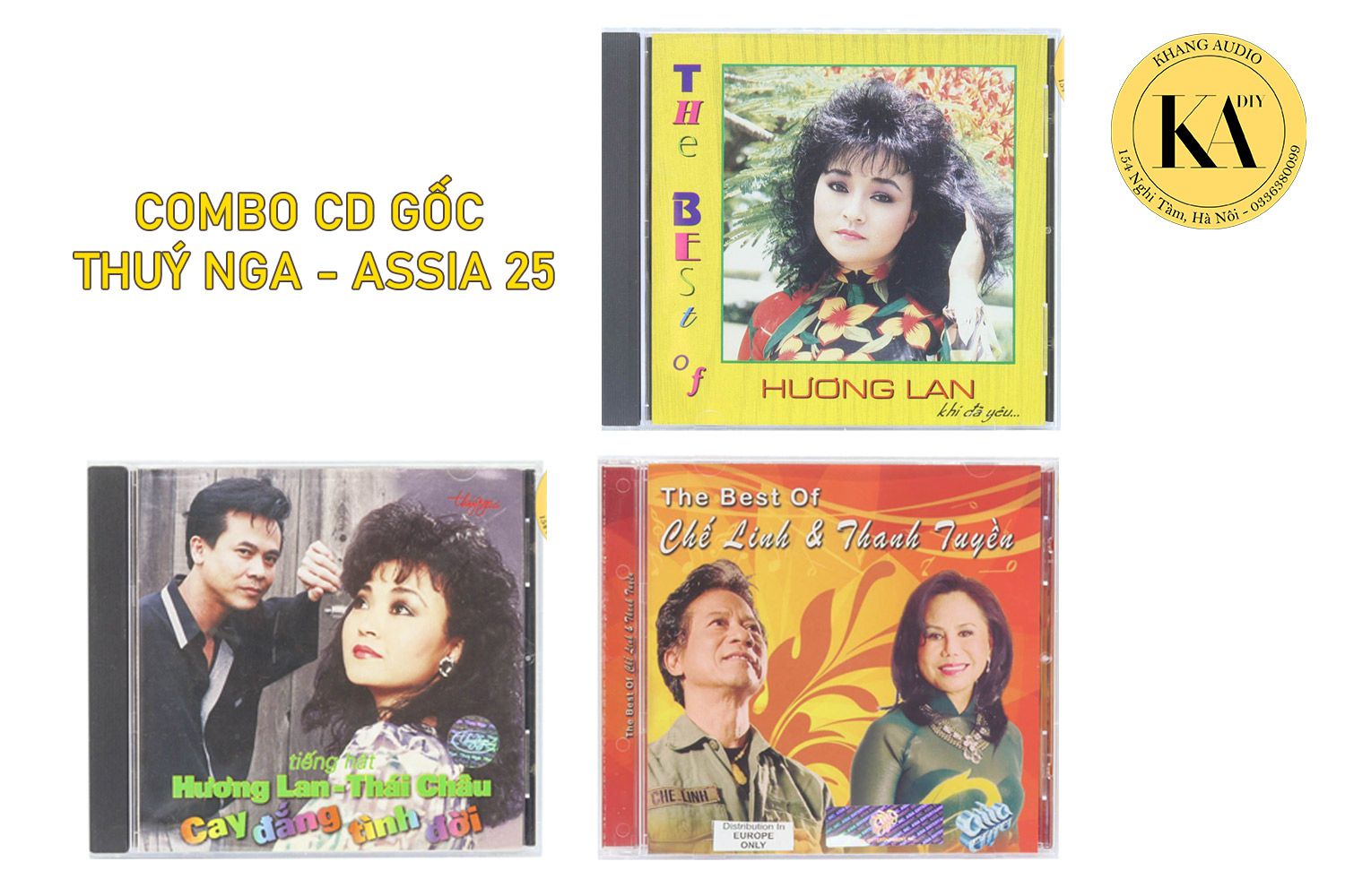 Combo CD Nhạc Vàng Nhạc Tình Tuyển Chọn Test Dàn Khang Audio 0336380099