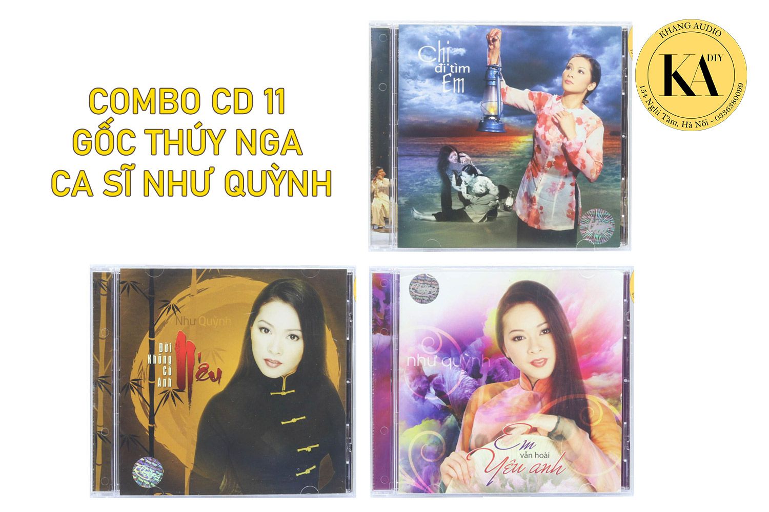 Combo CD Nhạc Vàng Nhạc Tình Tuyển Chọn Test Dàn Khang Audio 0336380099