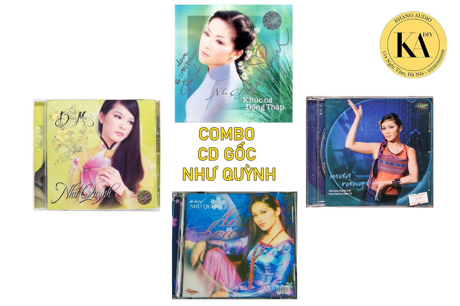 Combo CD Nhạc Vàng Nhạc Tình Tuyển Chọn Test Dàn Khang Audio 0336380099