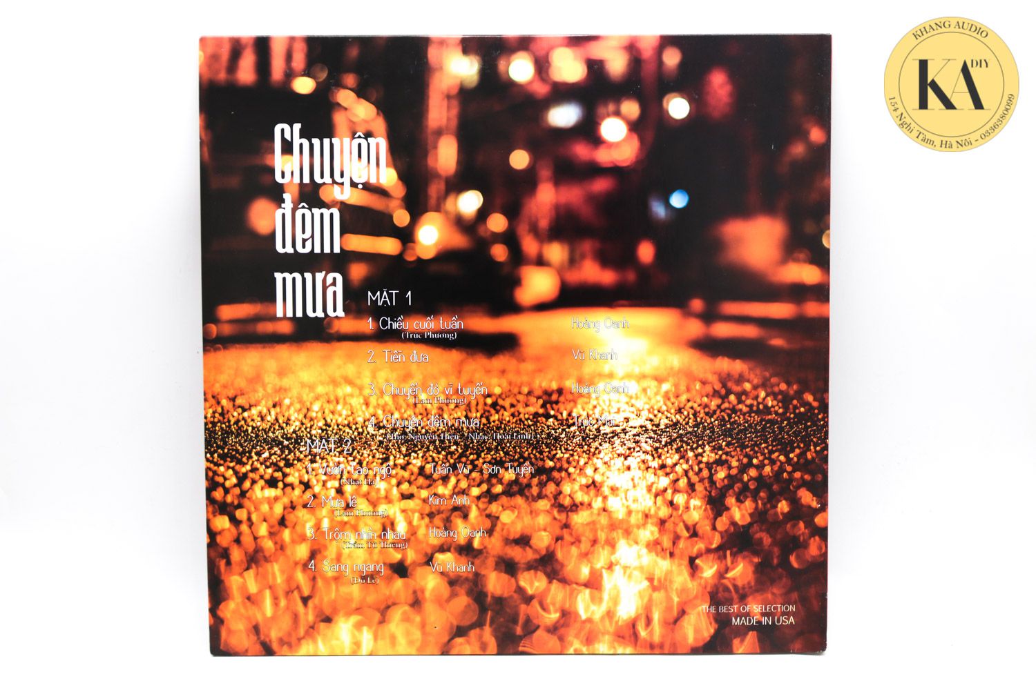 Đĩa Than LP Chuyện Đêm Mưa - Nhiều Ca Sĩ Khang Audio 0336380099