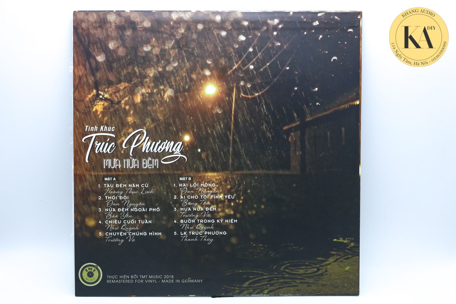 Đĩa Than LP Mưa Nửa Đêm - Tình Khúc Trúc Phương Khang Audio 0336380099