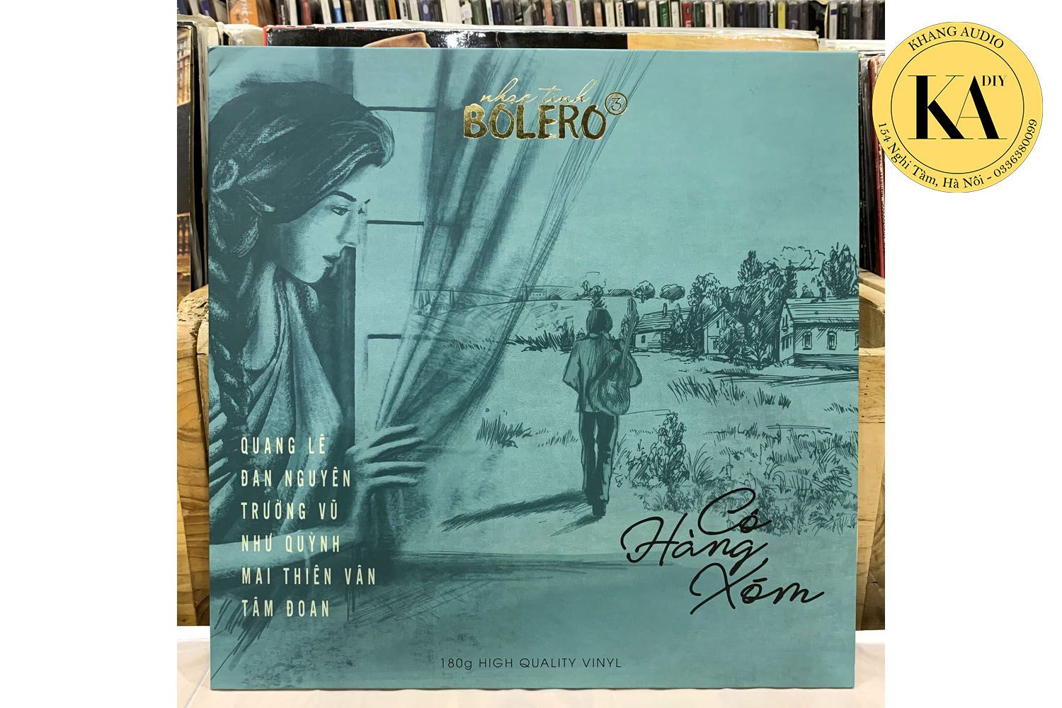 Đĩa Than LP Cô Hàng Xóm - Nhạc Tình Bolero 3 Khang Audio 0336380099