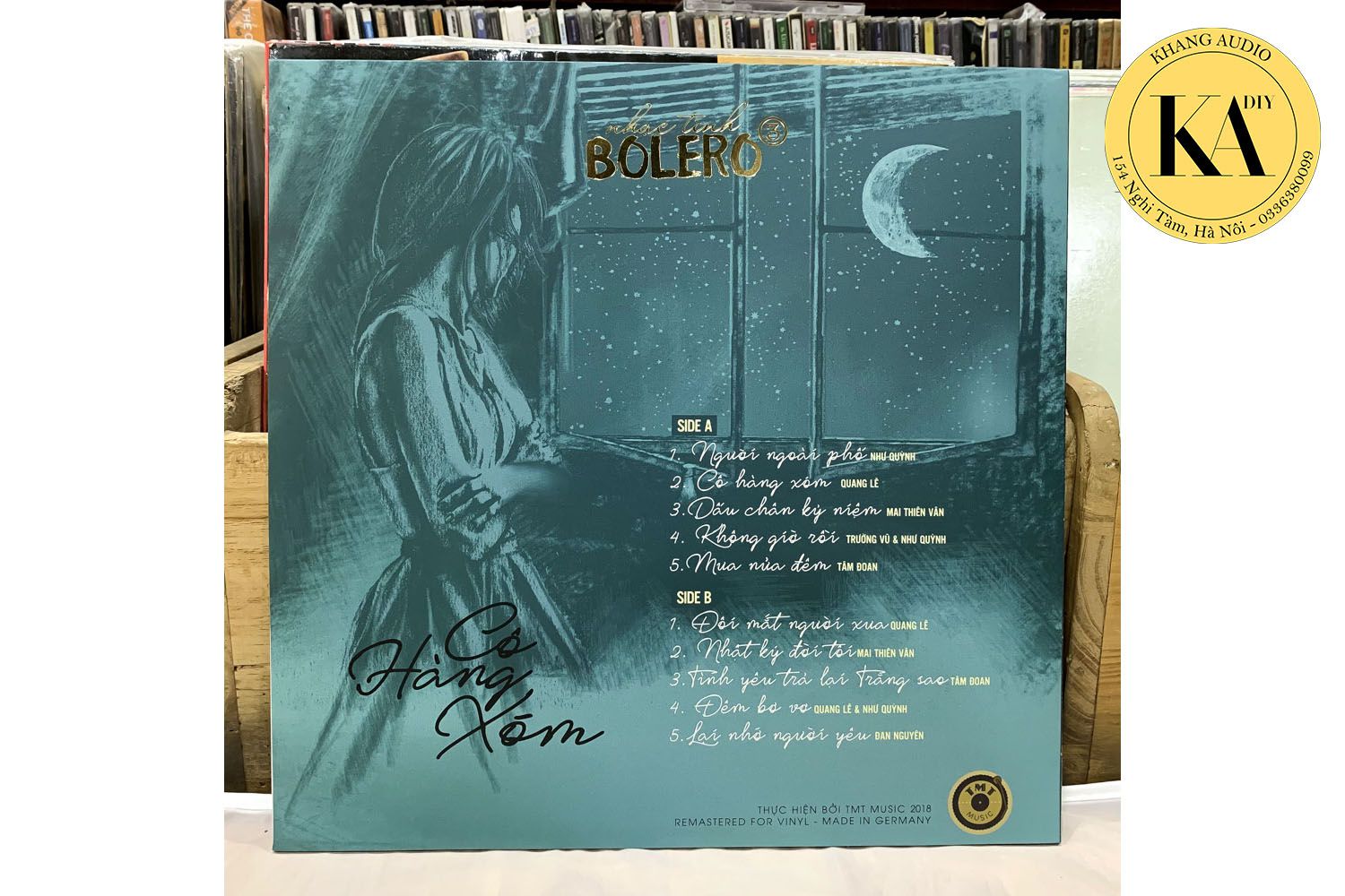 Đĩa Than LP Cô Hàng Xóm - Nhạc Tình Bolero 3 Khang Audio 0336380099