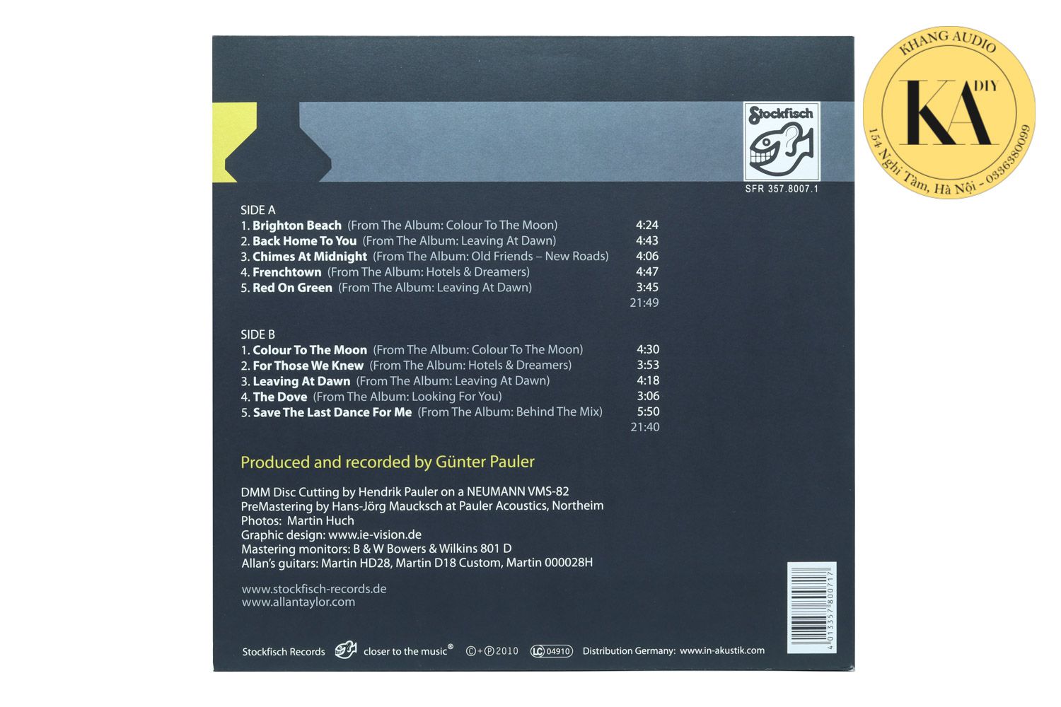 LP In The Groove - Allan Taylor; Khang Audio 0336380099